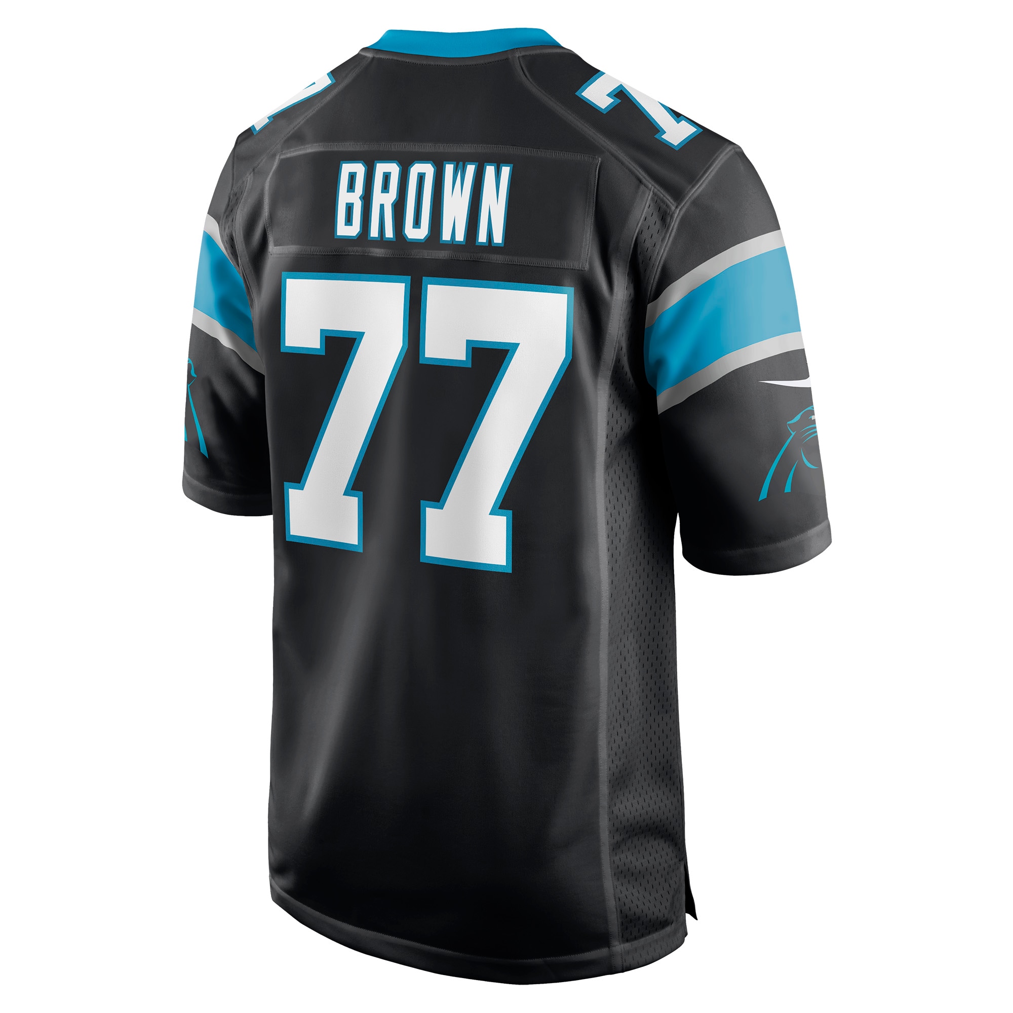 Deonte Brown Carolina PanthersGame Player Jersey - Black