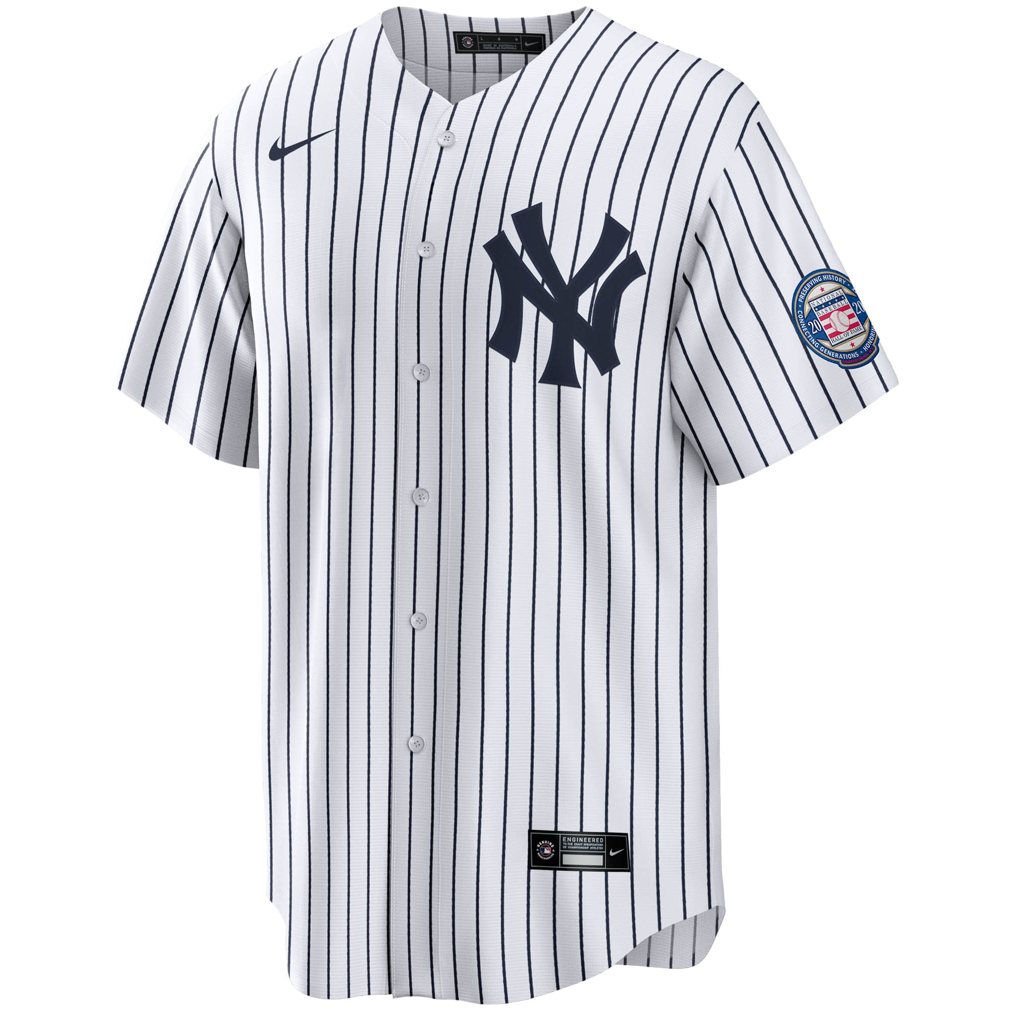 Derek Jeter New York Yankees2020 Hall of Fame Induction Home Replica Player Name Jersey - White/Navy