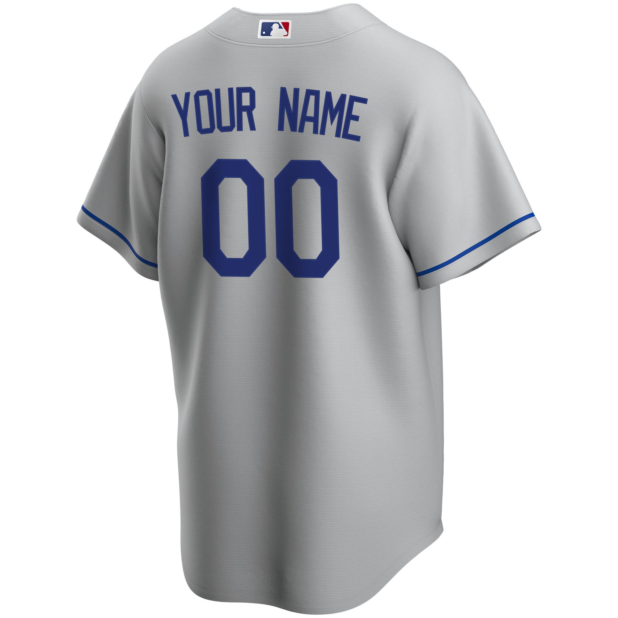 Los Angeles DodgersRoad Replica Custom Jersey - Gray