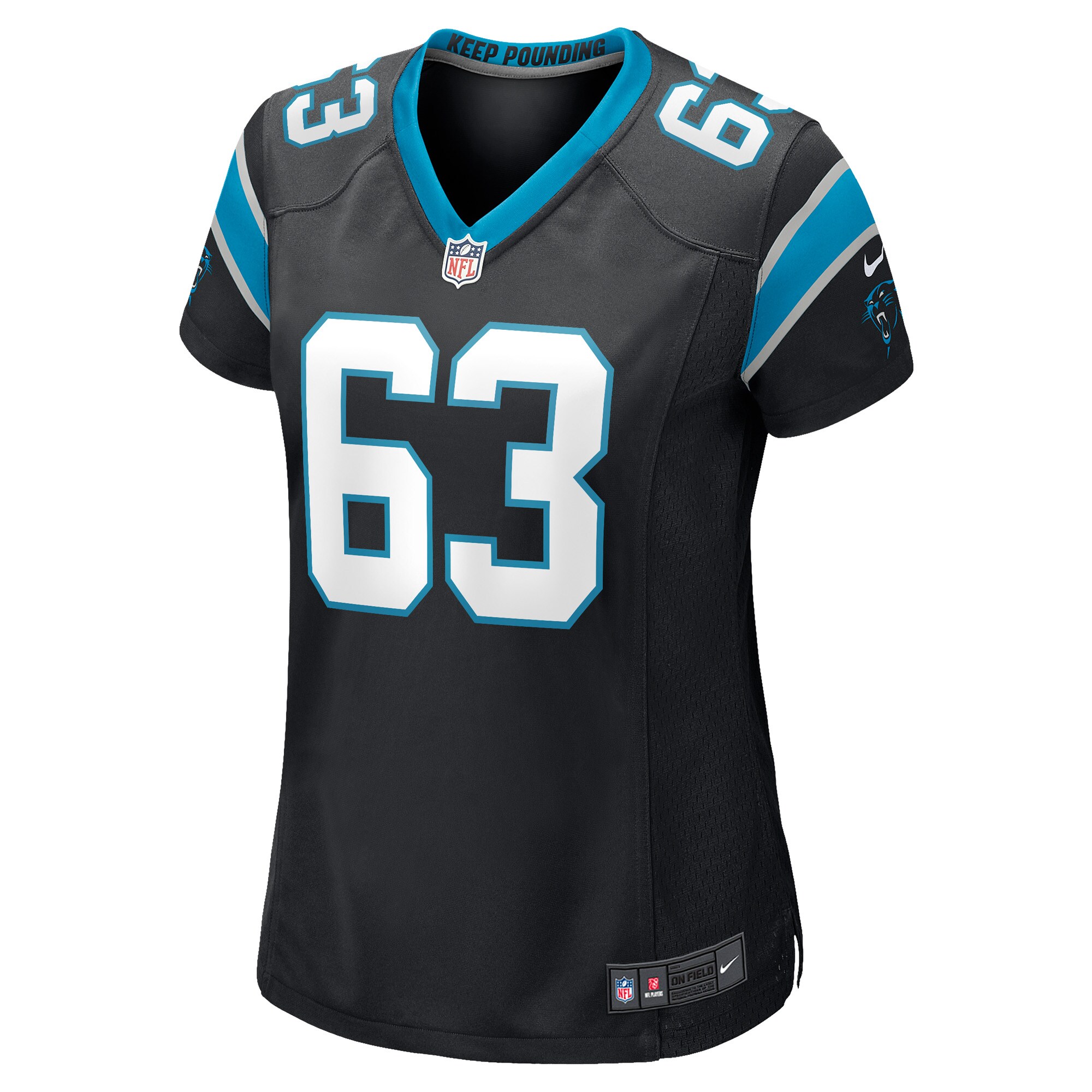 Austin Corbett Carolina Panthers Women's Game Jersey - Black