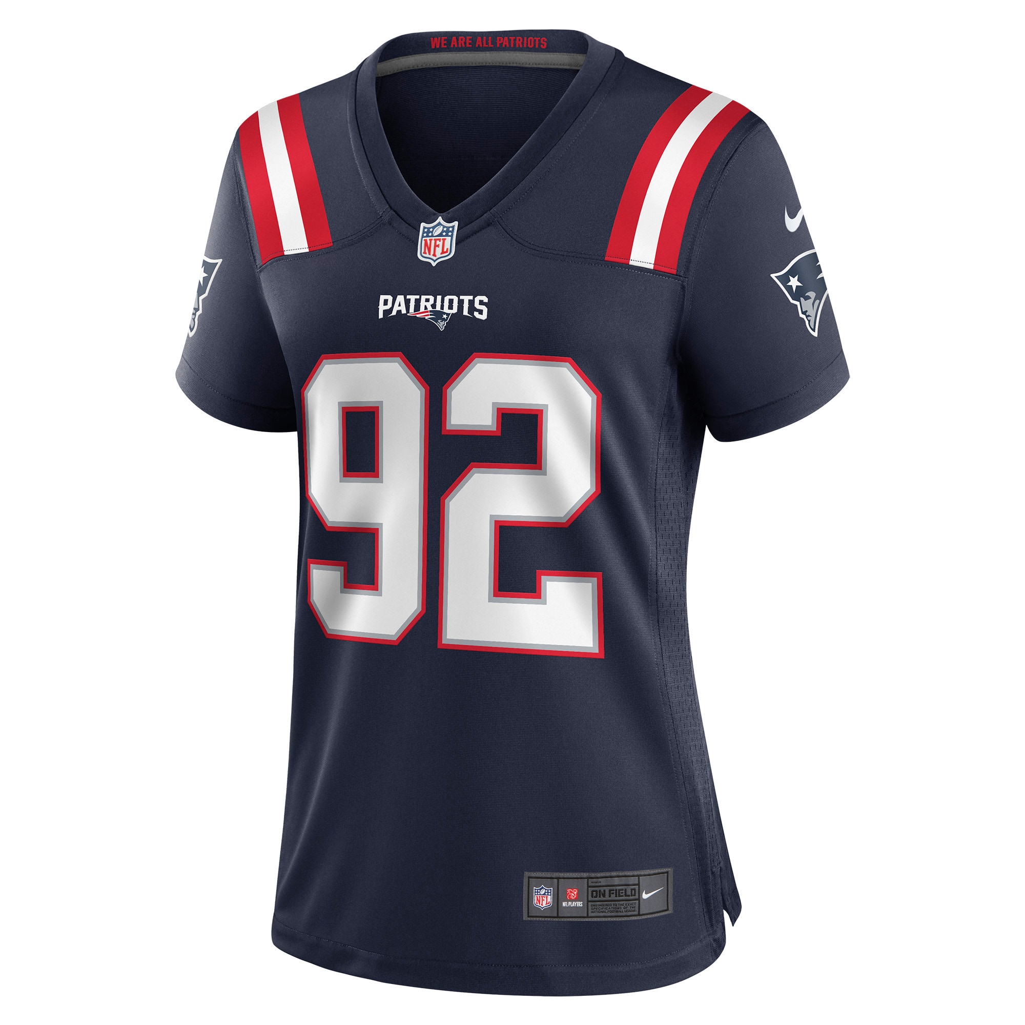 Davon Godchaux New England Patriots Women's Game Jersey - Navy