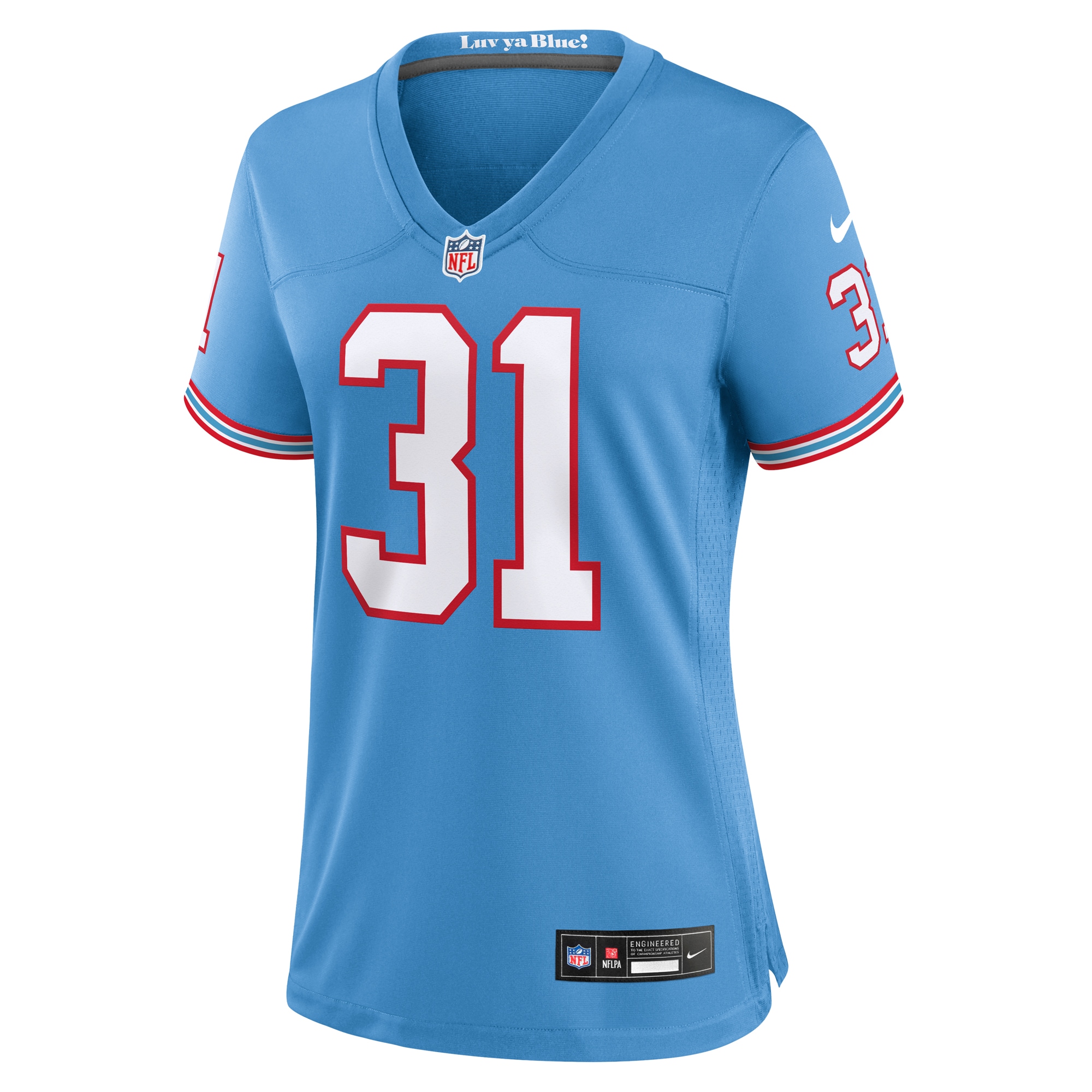 Kevin Byard Tennessee Titans Women's Oilers Throwback Player Game Jersey - Light Blue