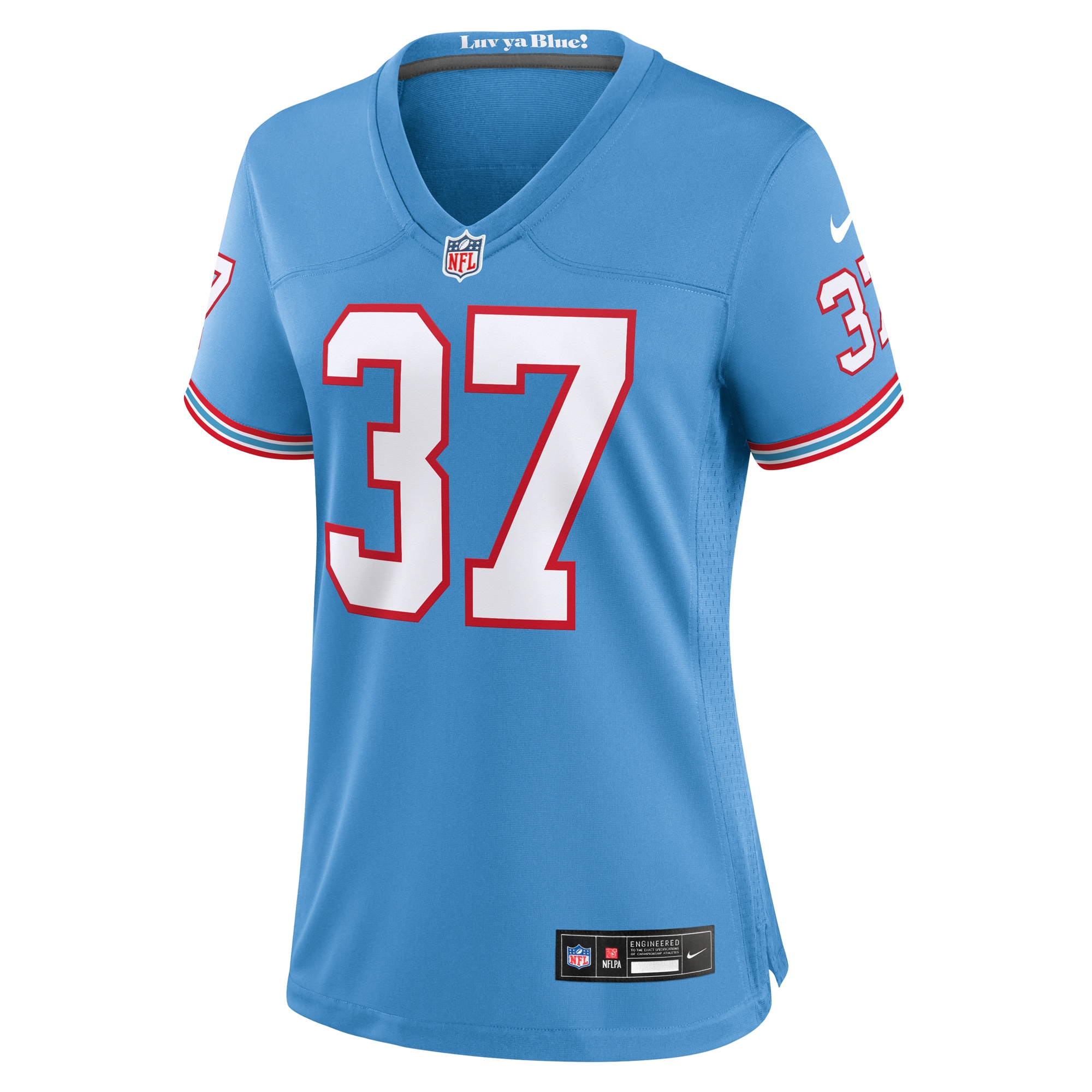 Amani Hooker Tennessee Titans Women's Oilers Throwback Player Game Jersey - Light Blue