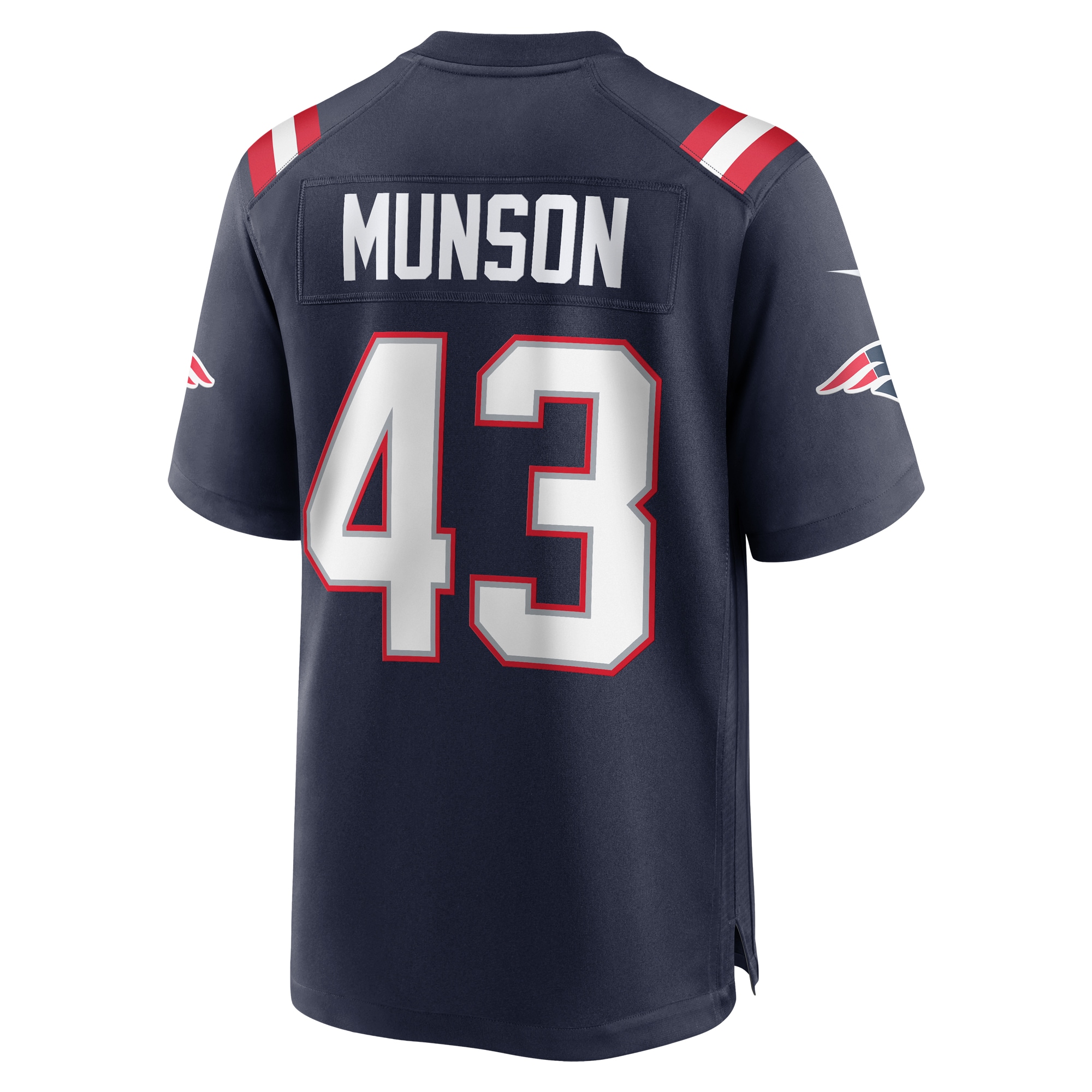 Calvin Munson New England PatriotsHome Game Player Jersey - Navy