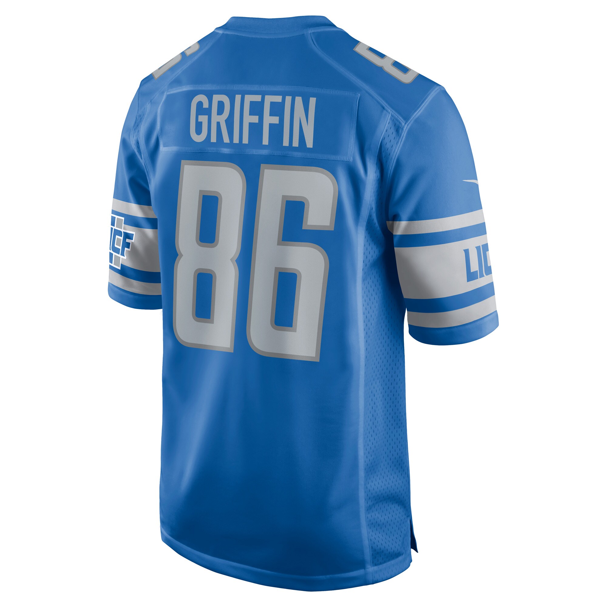 Garrett Griffin Detroit LionsPlayer Game Jersey - Blue