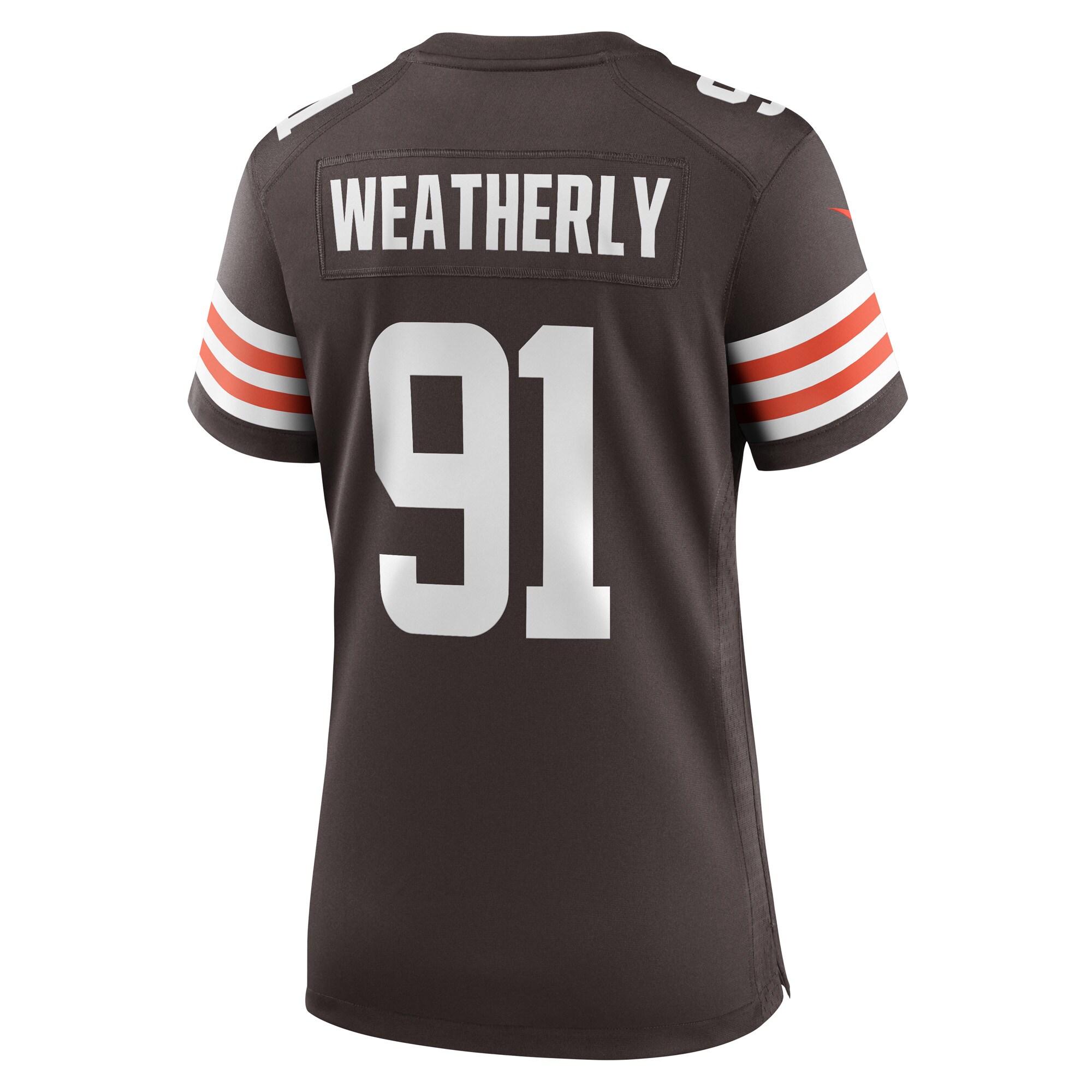 Stephen Weatherly Cleveland Browns Women's Game Player Jersey - Brown