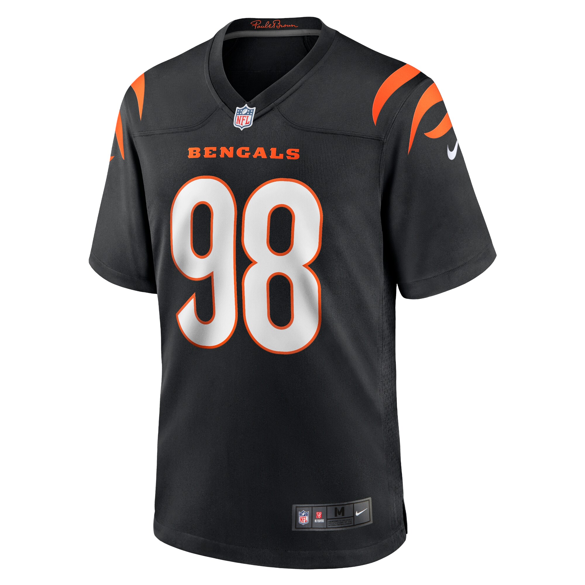 D.J. Reader Cincinnati BengalsGame Jersey - Black