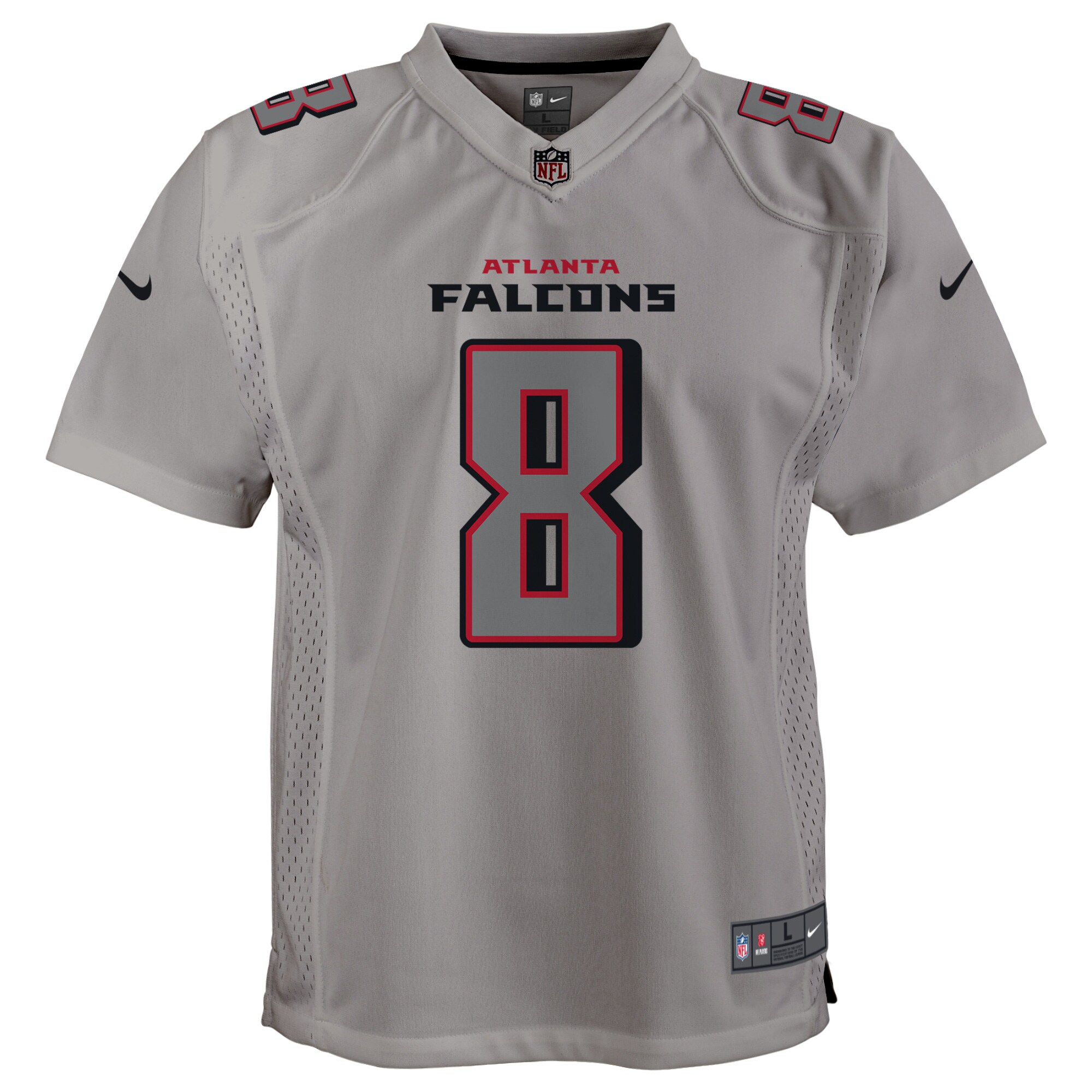 Kyle Pitts Atlanta FalconsYouth Atmosphere Game Jersey - Gray