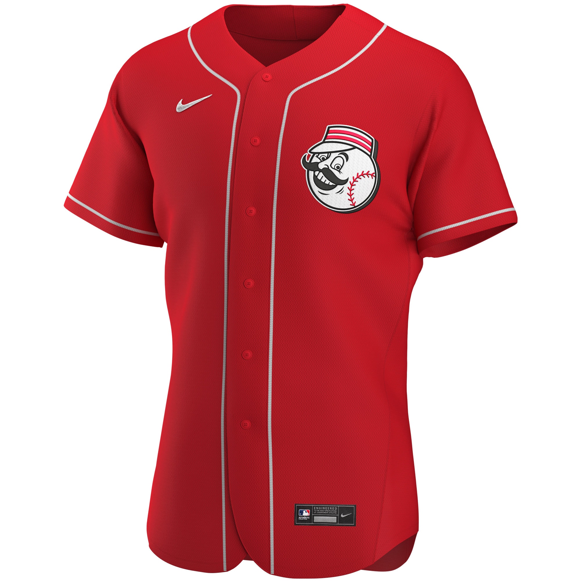 Cincinnati RedsAlternate Authentic Team Logo Jersey - Scarlet