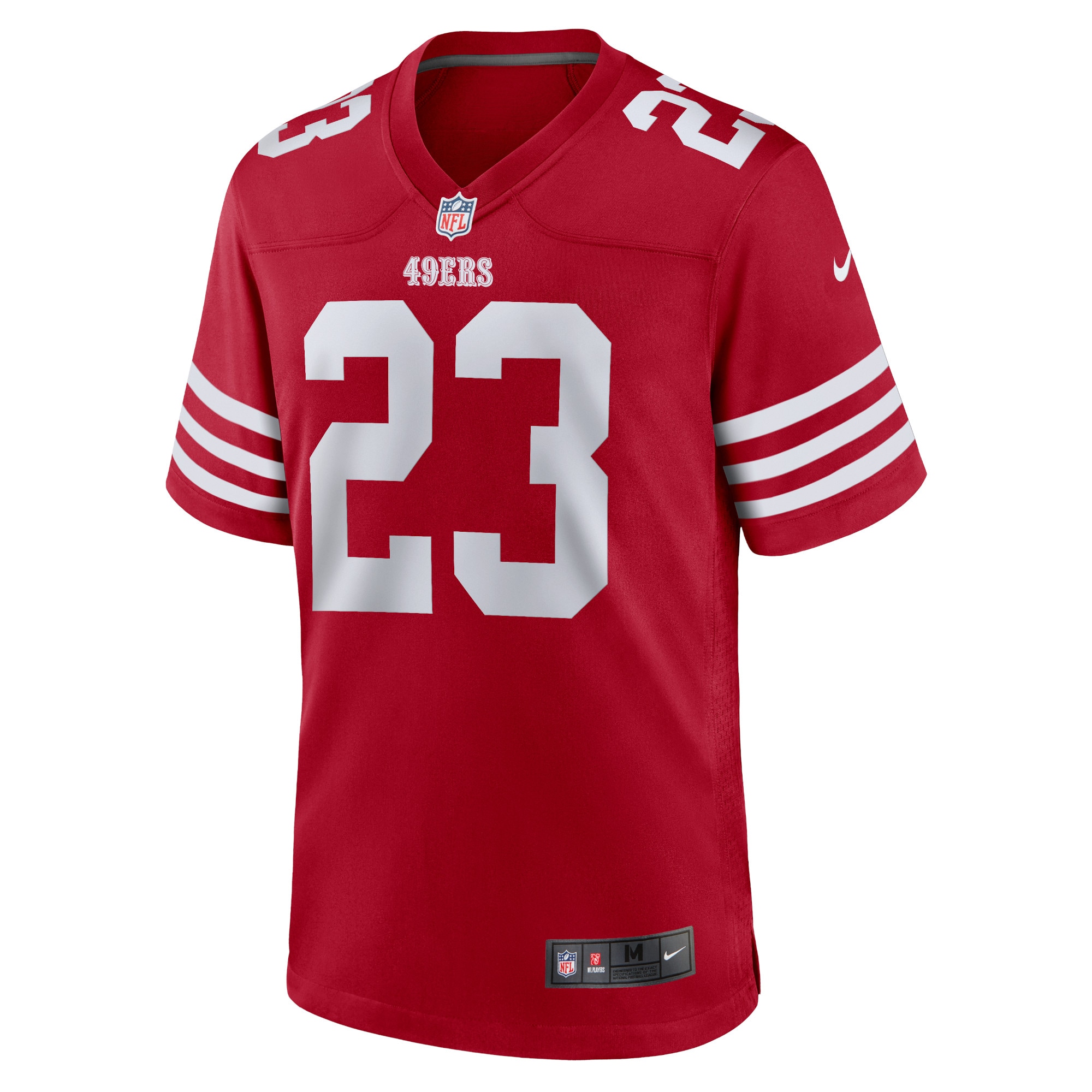 Christian McCaffrey San Francisco 49ersGame Player Jersey - Scarlet