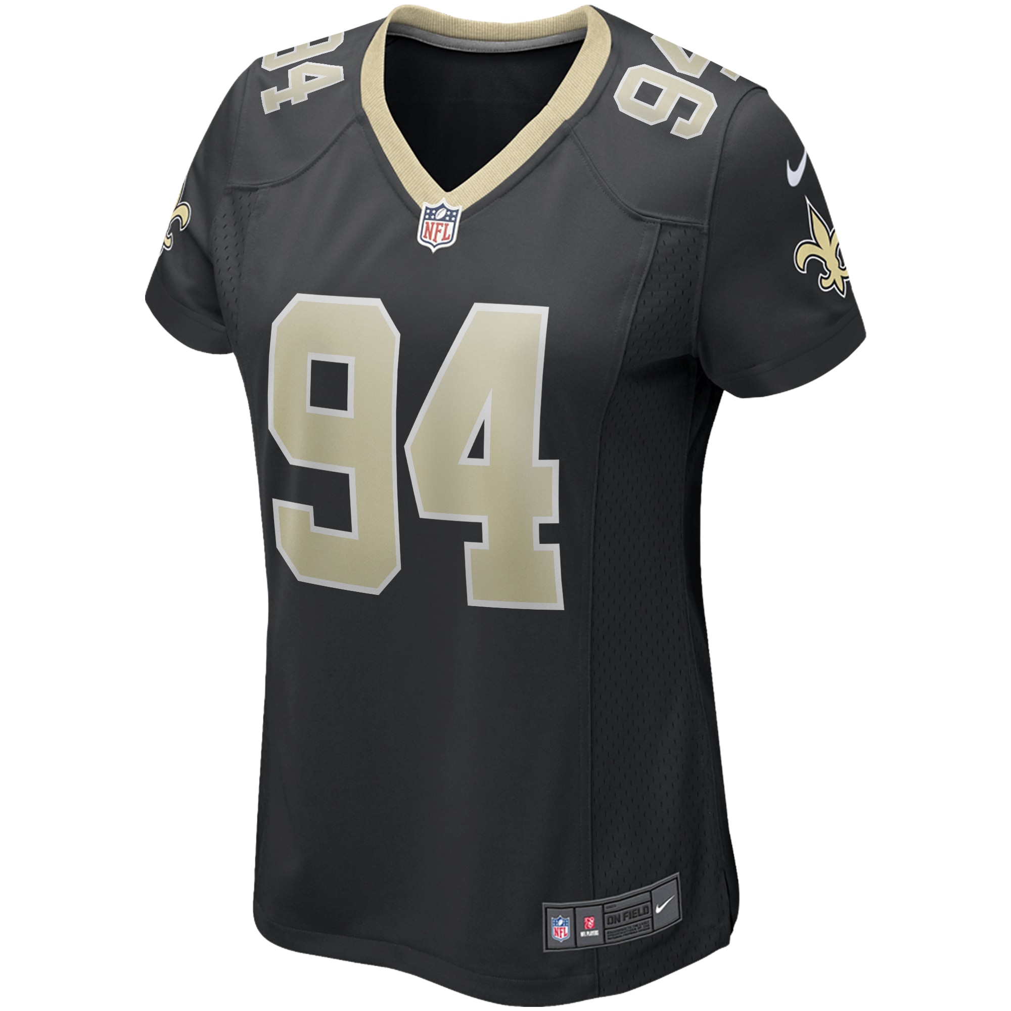 Cameron Jordan New Orleans Saints Women's Game Jersey - Black