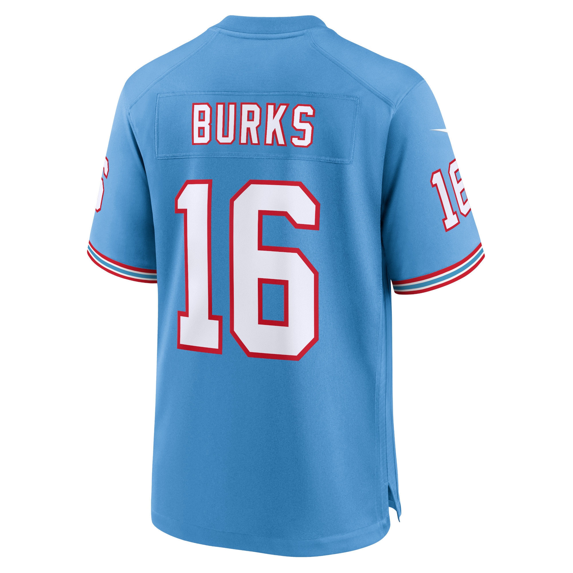 Treylon Burks Tennessee TitansOilers Throwback Alternate Game Player Jersey - Light Blue