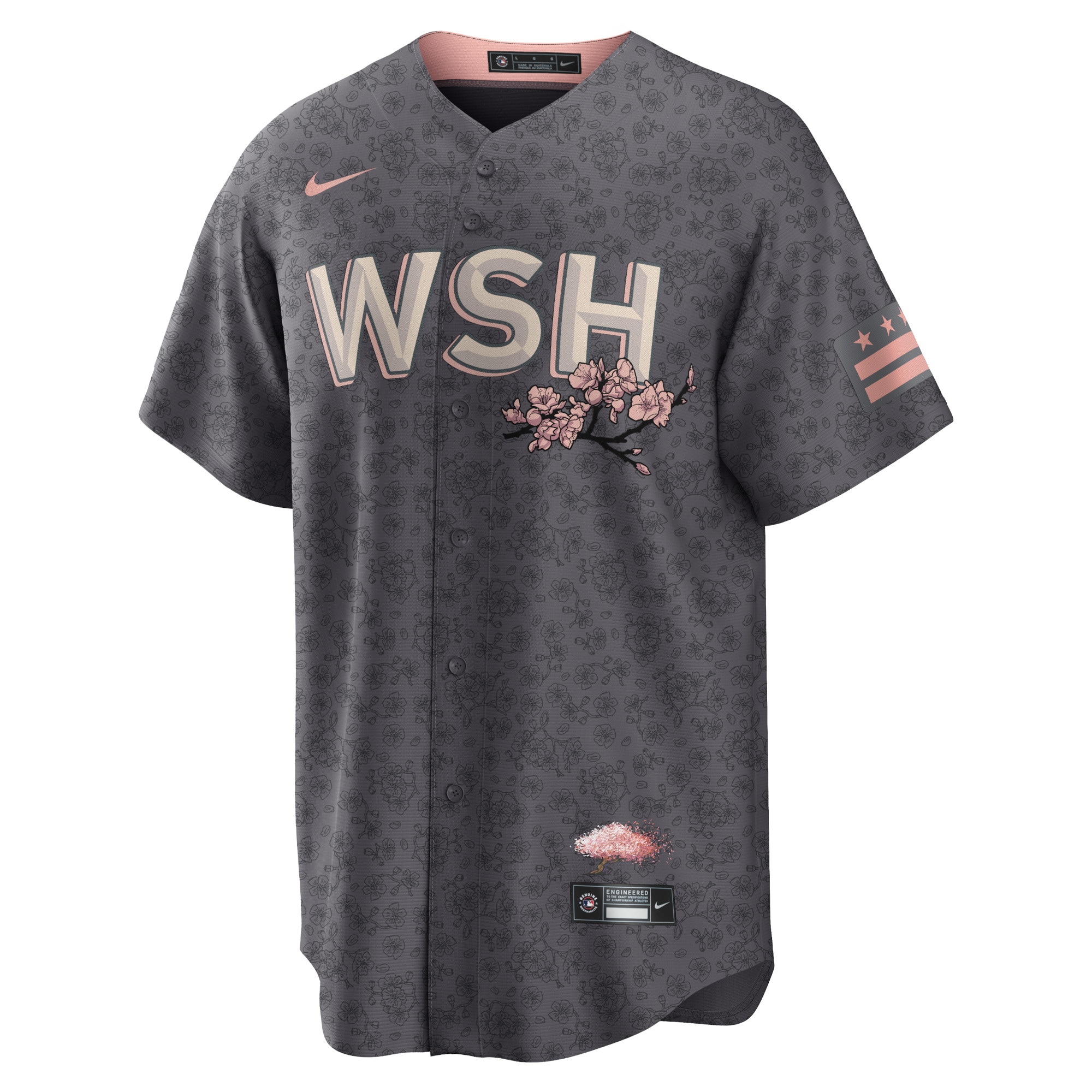 Stephen Strasburg Washington NationalsCity Connect Replica Player Jersey - Charcoal