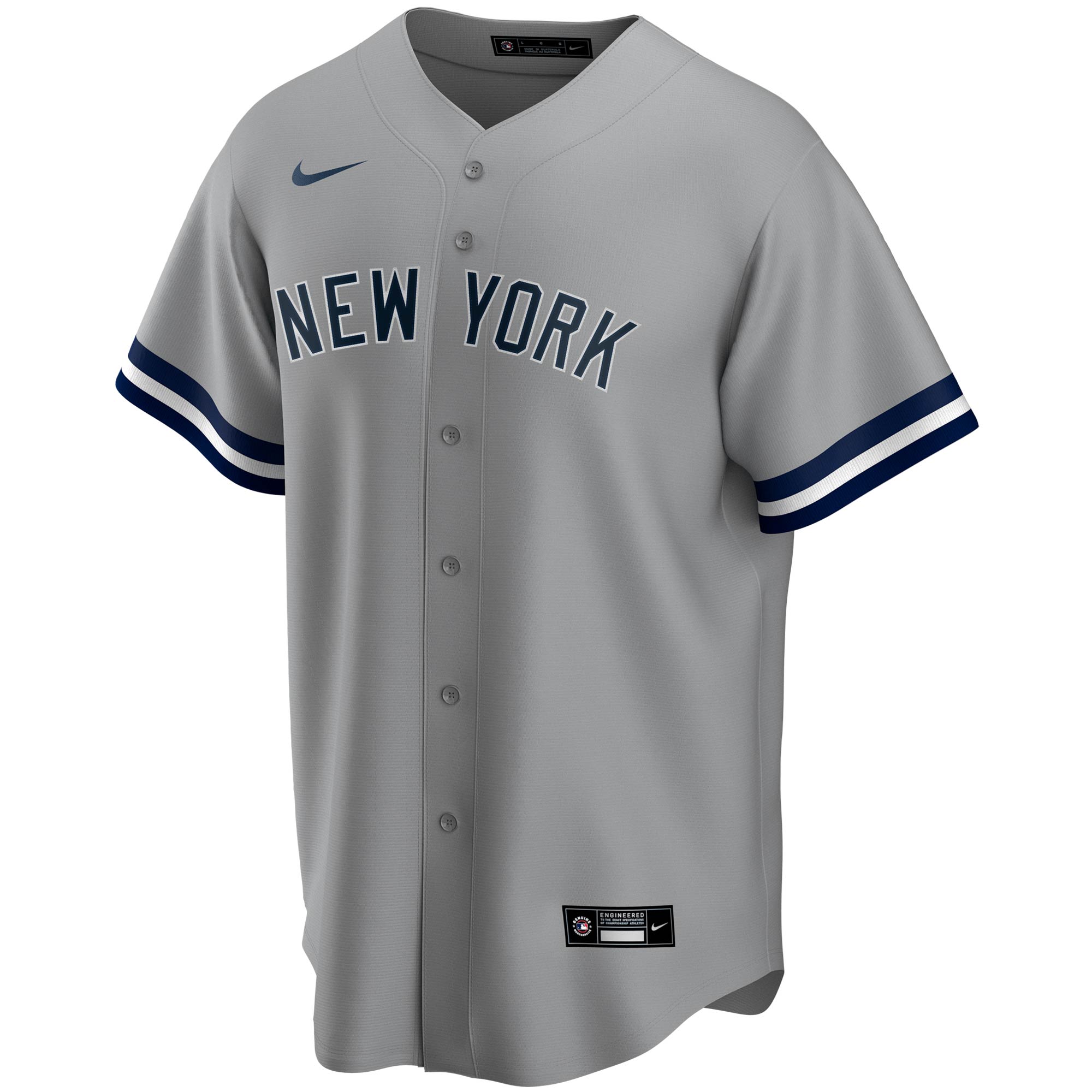 Derek Jeter New York YankeesRoad Replica Player Jersey - Gray