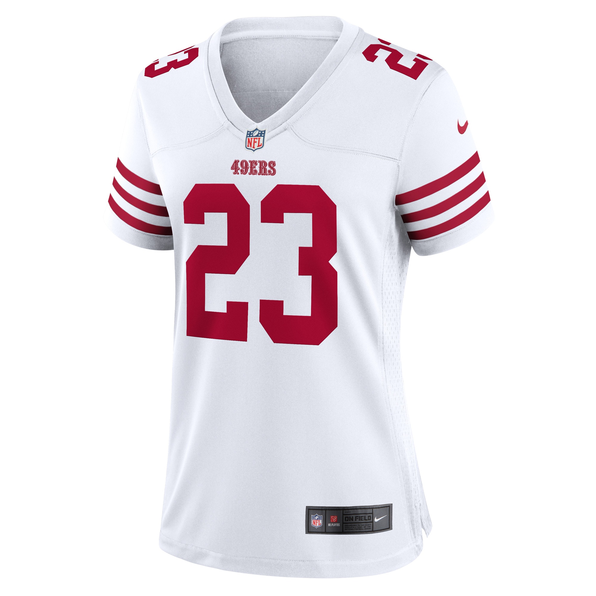 Christian McCaffrey San Francisco 49ers Women's Game Player Jersey - White