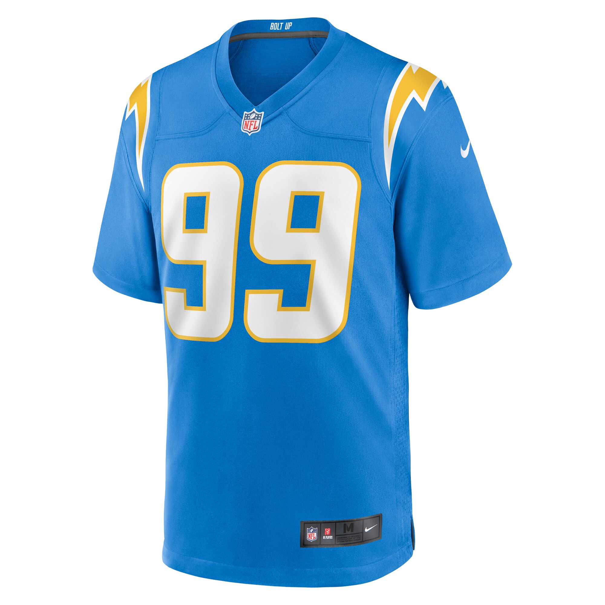 Aaron Crawford Los Angeles ChargersHome Game Player Jersey - Powder Blue