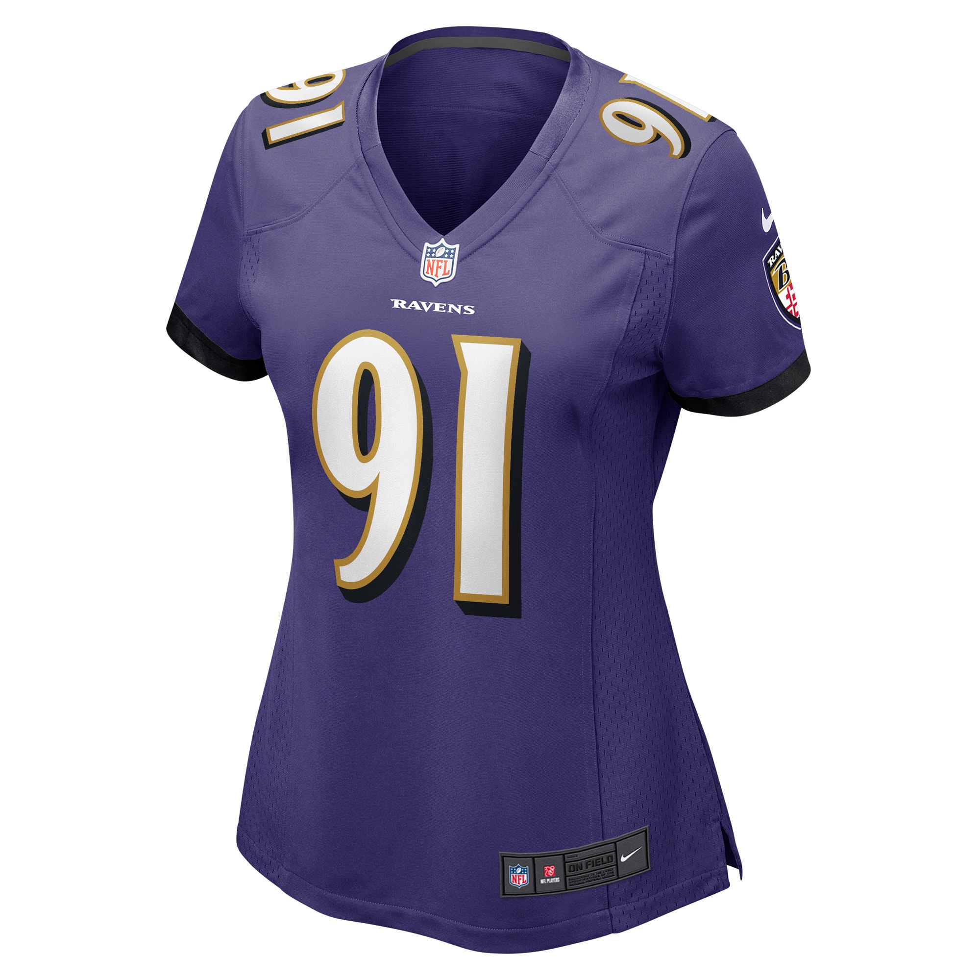 Rayshad Nichols Baltimore Ravens Women's Game Player Jersey - Purple