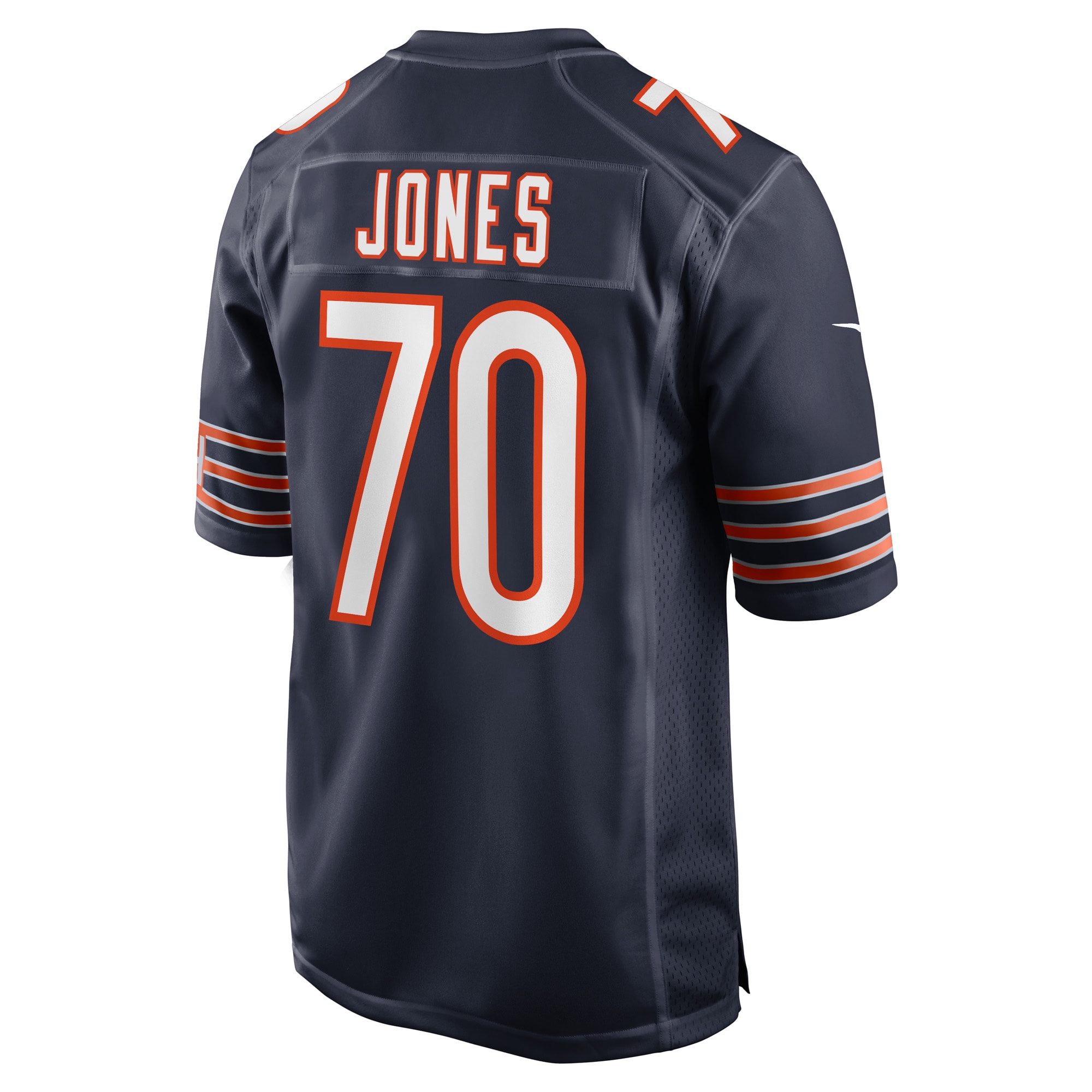 Braxton Jones Chicago BearsGame Player Jersey - Navy