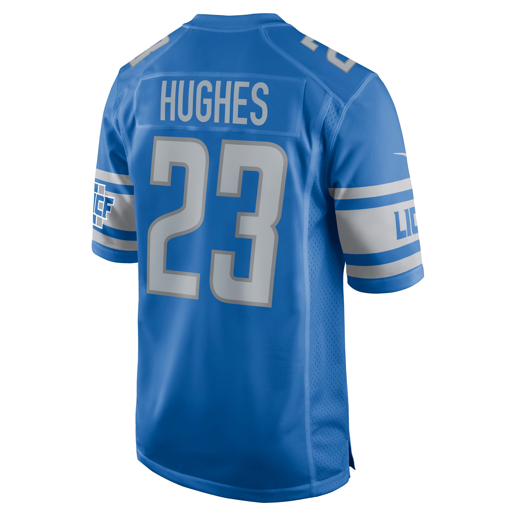 Mike Hughes Detroit LionsGame Jersey - Blue