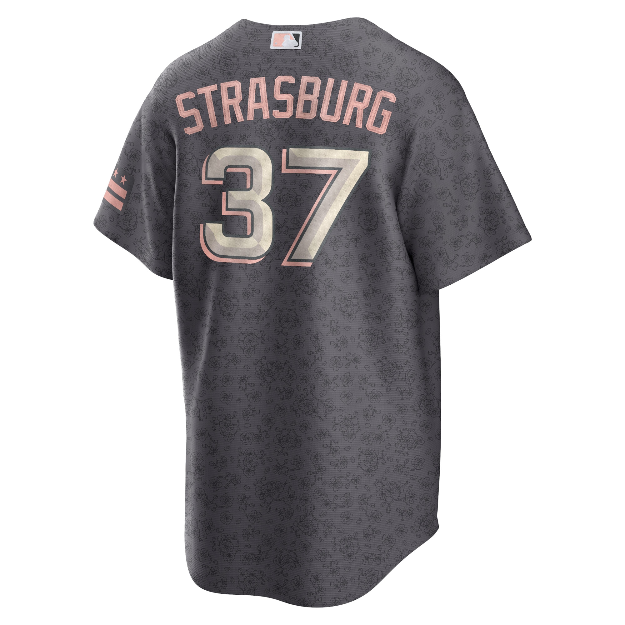 Stephen Strasburg Washington NationalsCity Connect Replica Player Jersey - Charcoal