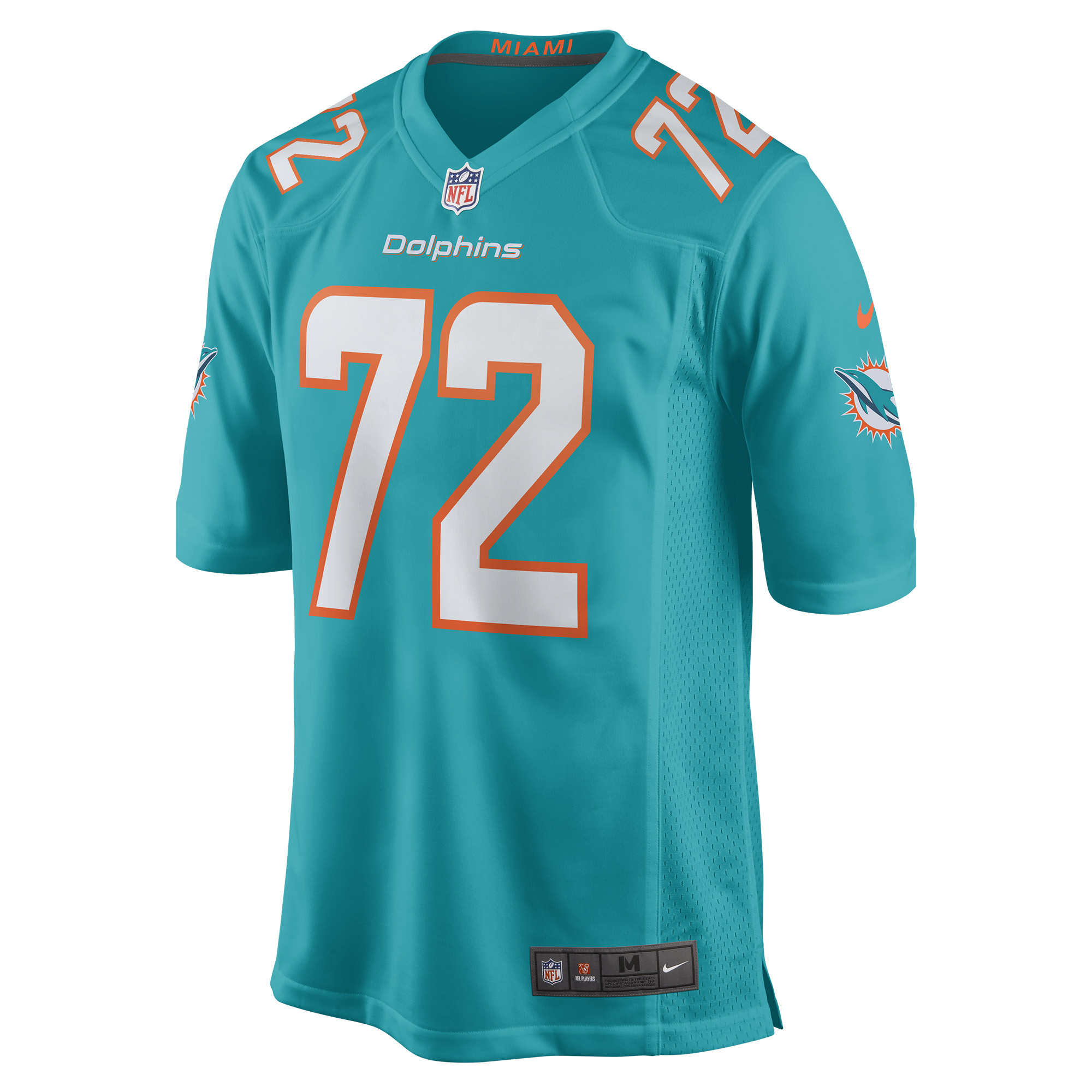 Terron Armstead Miami DolphinsGame Jersey - Aqua