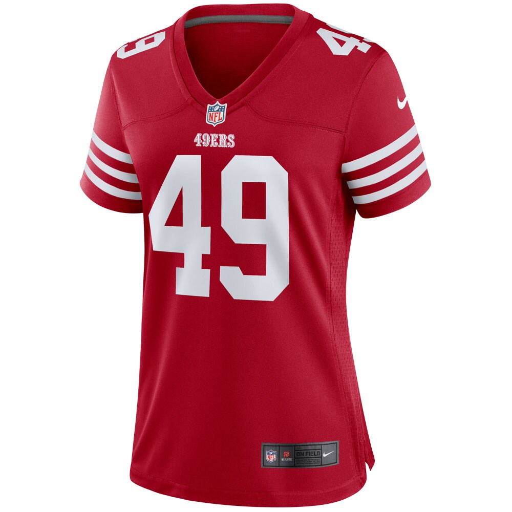 Faithful 49 San Francisco 49ers Women's Player Game Jersey - Scarlet