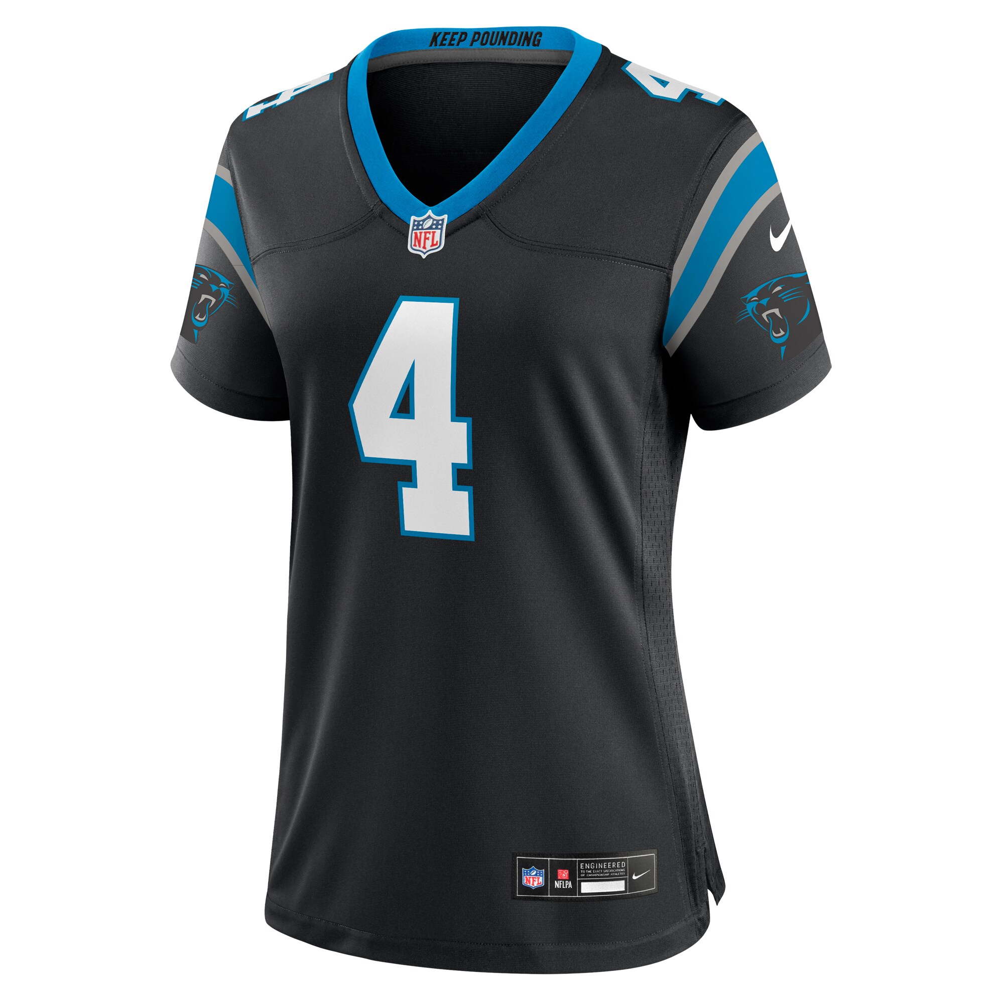 Eddy Pineiro Carolina Panthers Women's Team Game Jersey - Black