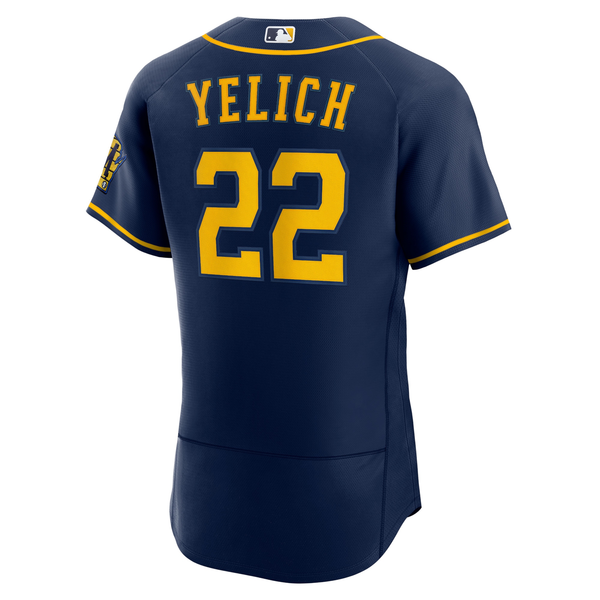 Christian Yelich Milwaukee BrewersAlternate Authentic Player Jersey - Navy