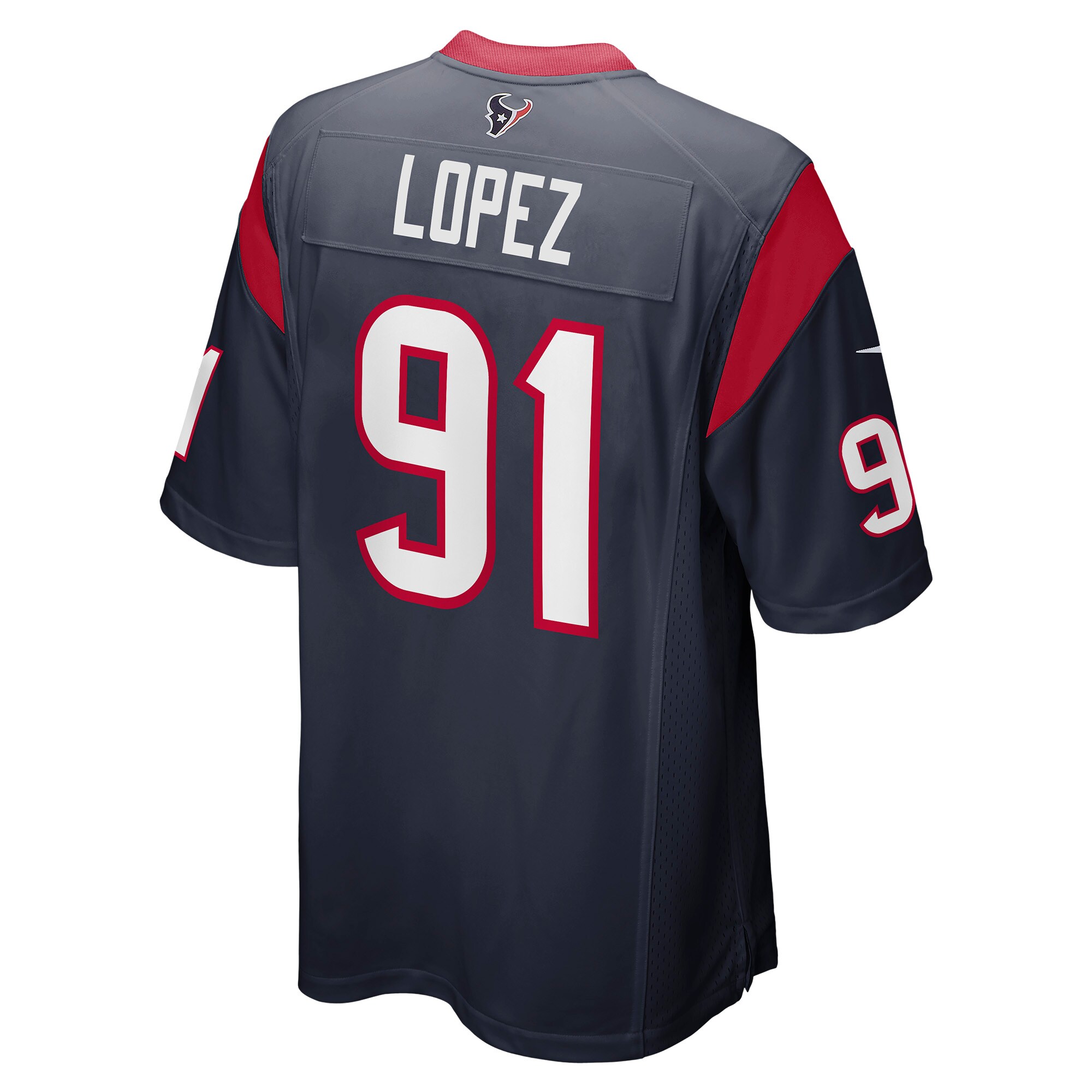 Roy Lopez Houston TexansPlayer Game Jersey - Navy