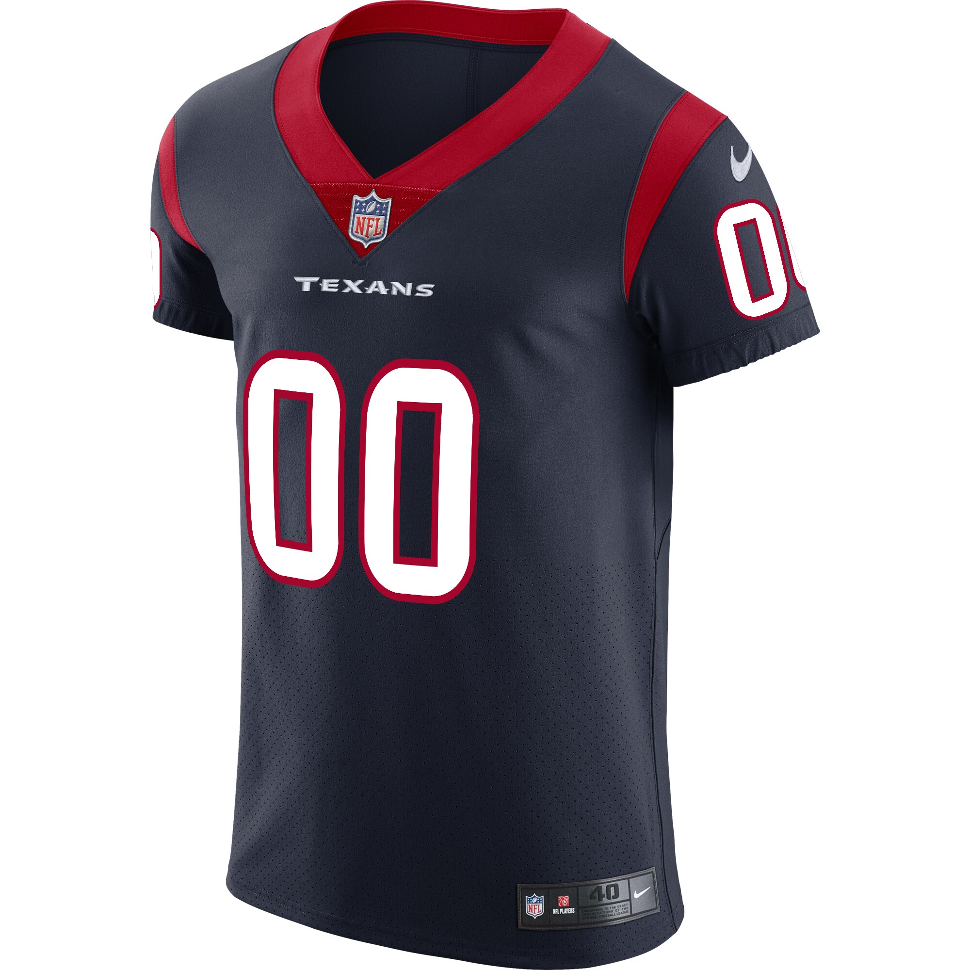 Houston TexansVapor Untouchable Elite Custom Jersey - Navy