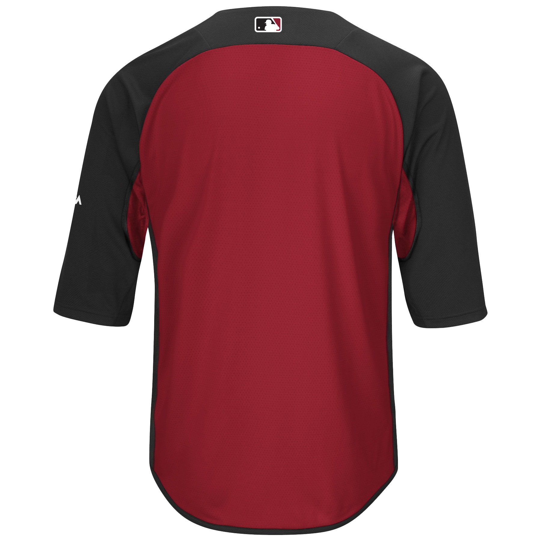 Arizona Diamondbacks Majestic Authentic Collection On-Field 3/4-Sleeve Batting Practice Jersey - Black/Sedona Red