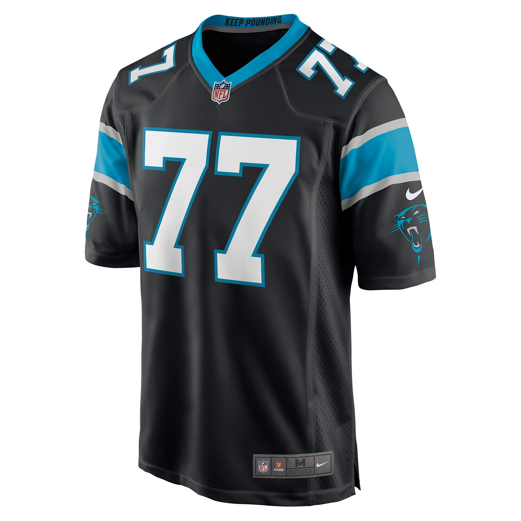 Deonte Brown Carolina PanthersGame Player Jersey - Black
