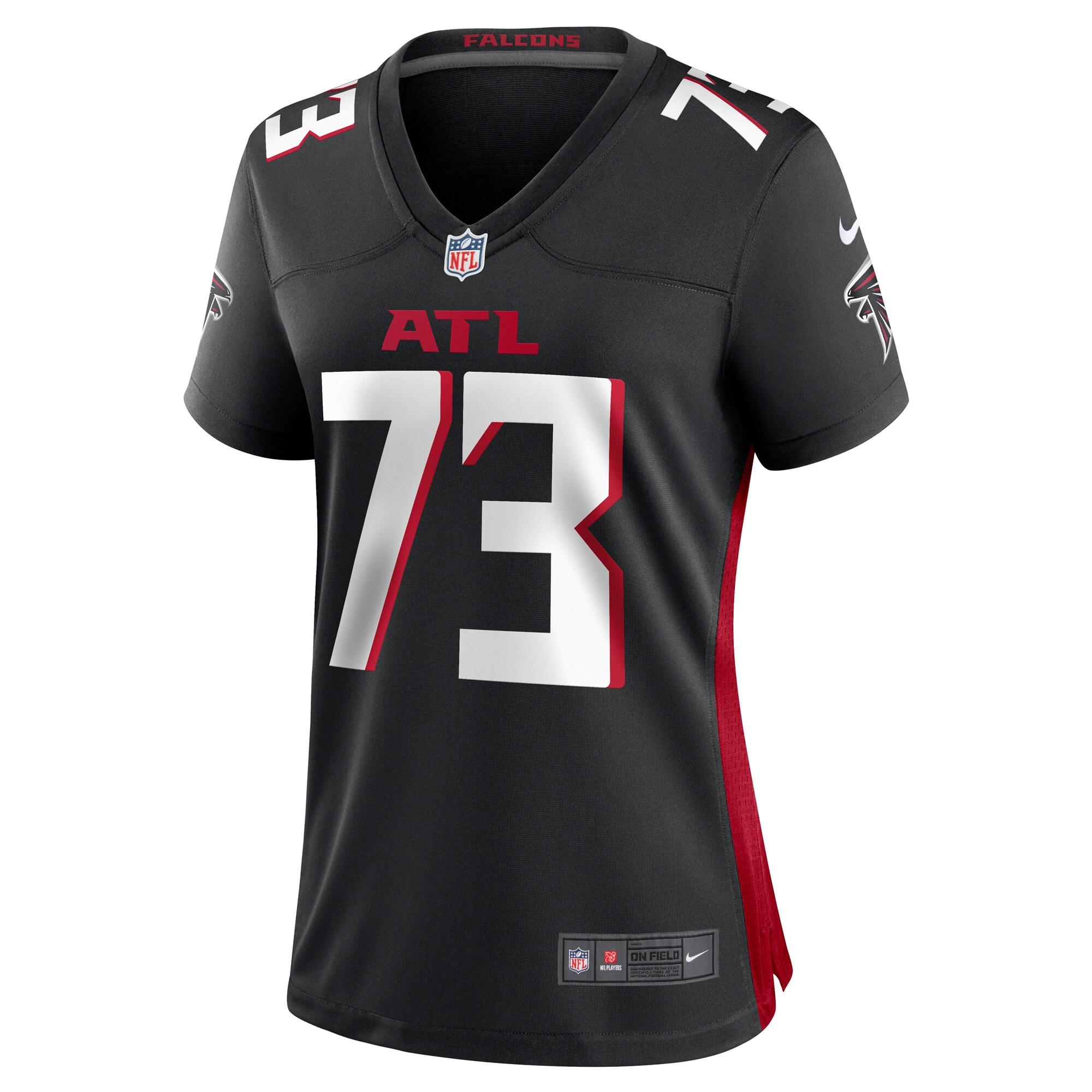 Tyler Vrabel Atlanta Falcons Women's Player Game Jersey - Black