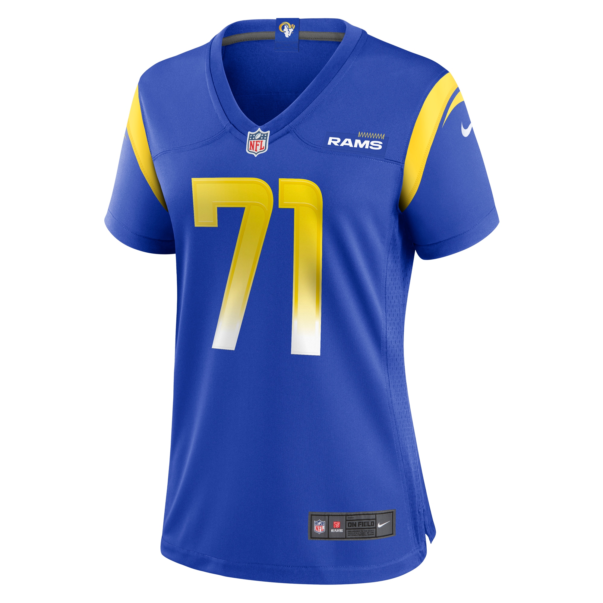 Warren McClendon Jr. Los Angeles Rams Women's Team Game Jersey - Royal