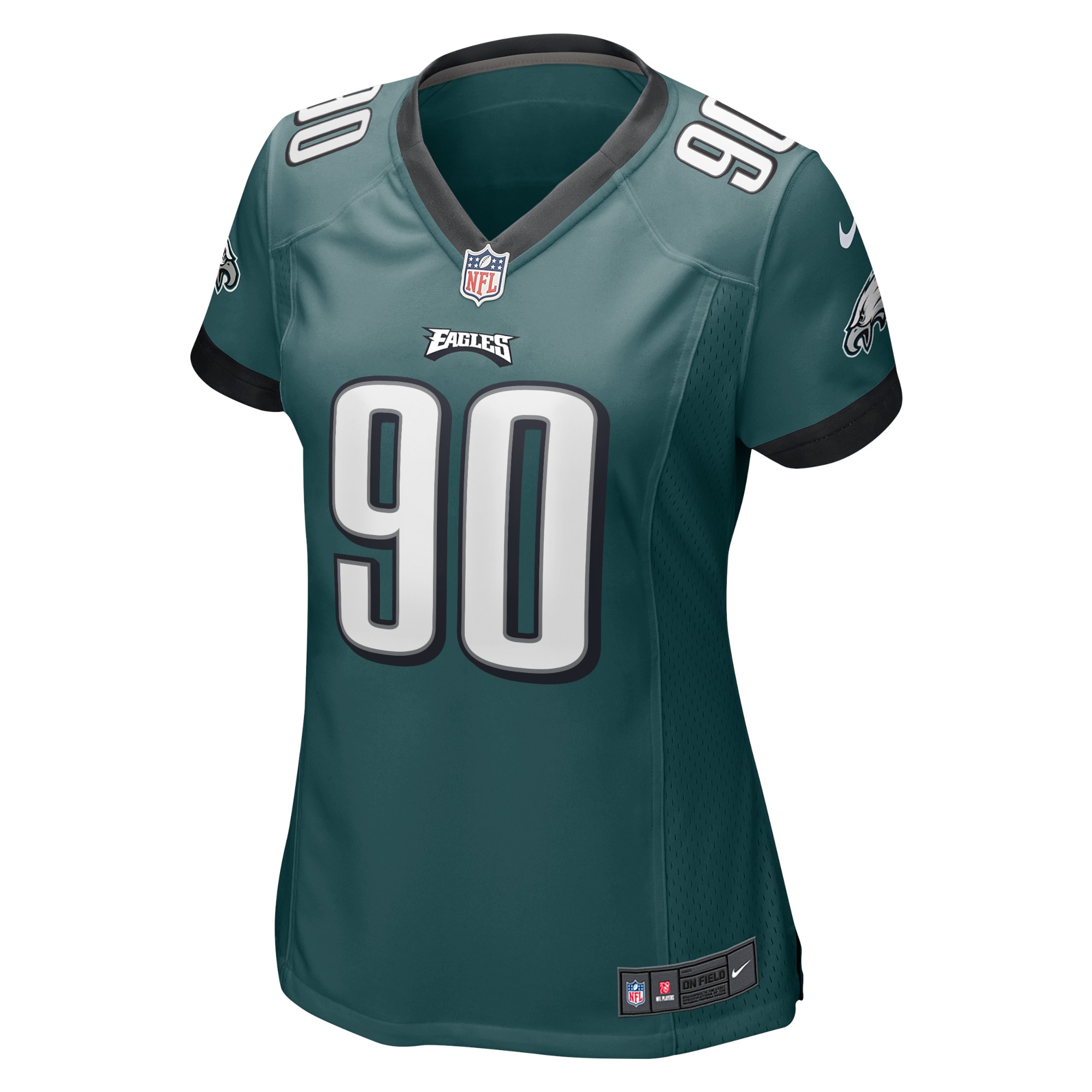 Jordan Davis Philadelphia Eagles Women's Player Game Jersey - Midnight Green