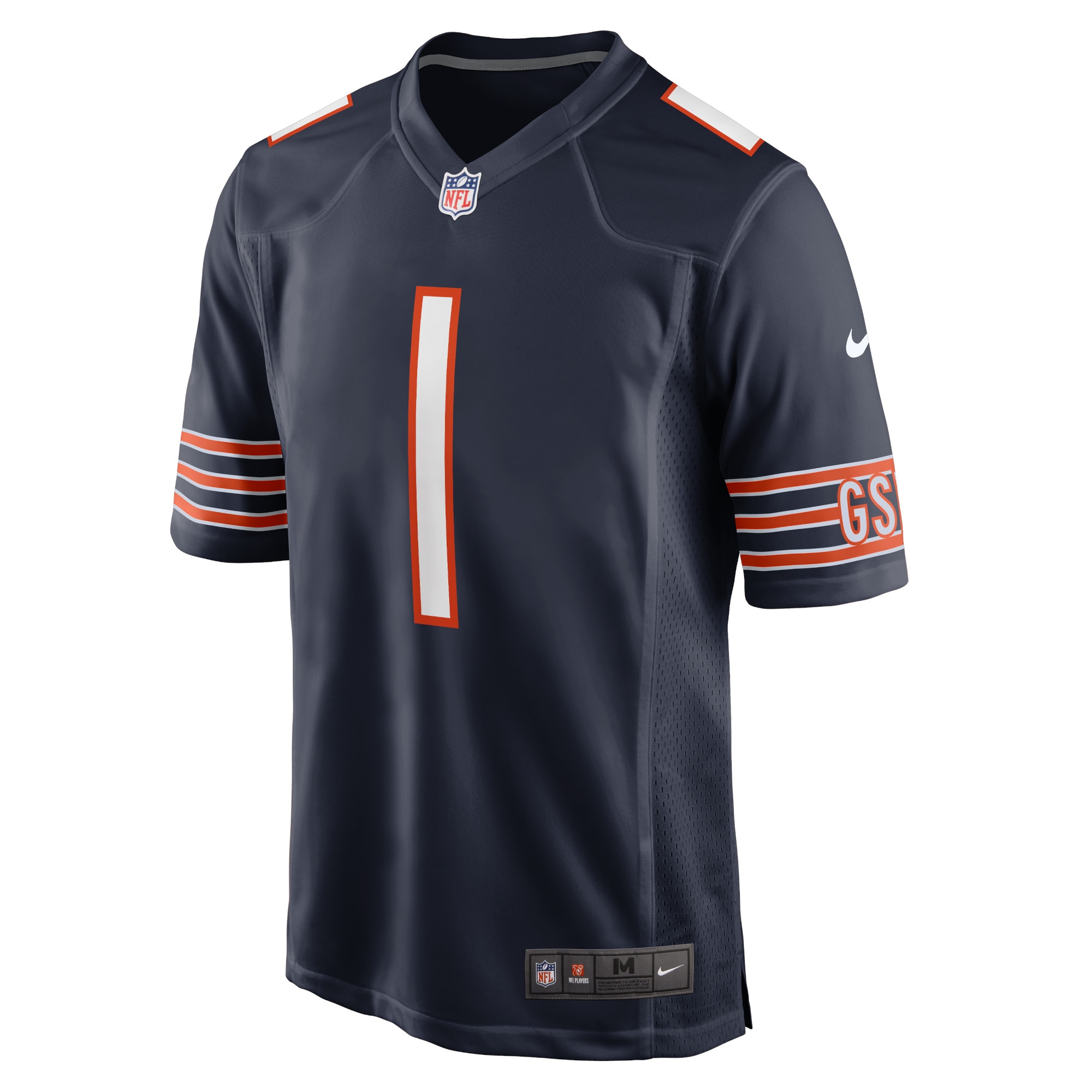 Justin Fields Chicago BearsPlayer Game Jersey - Navy