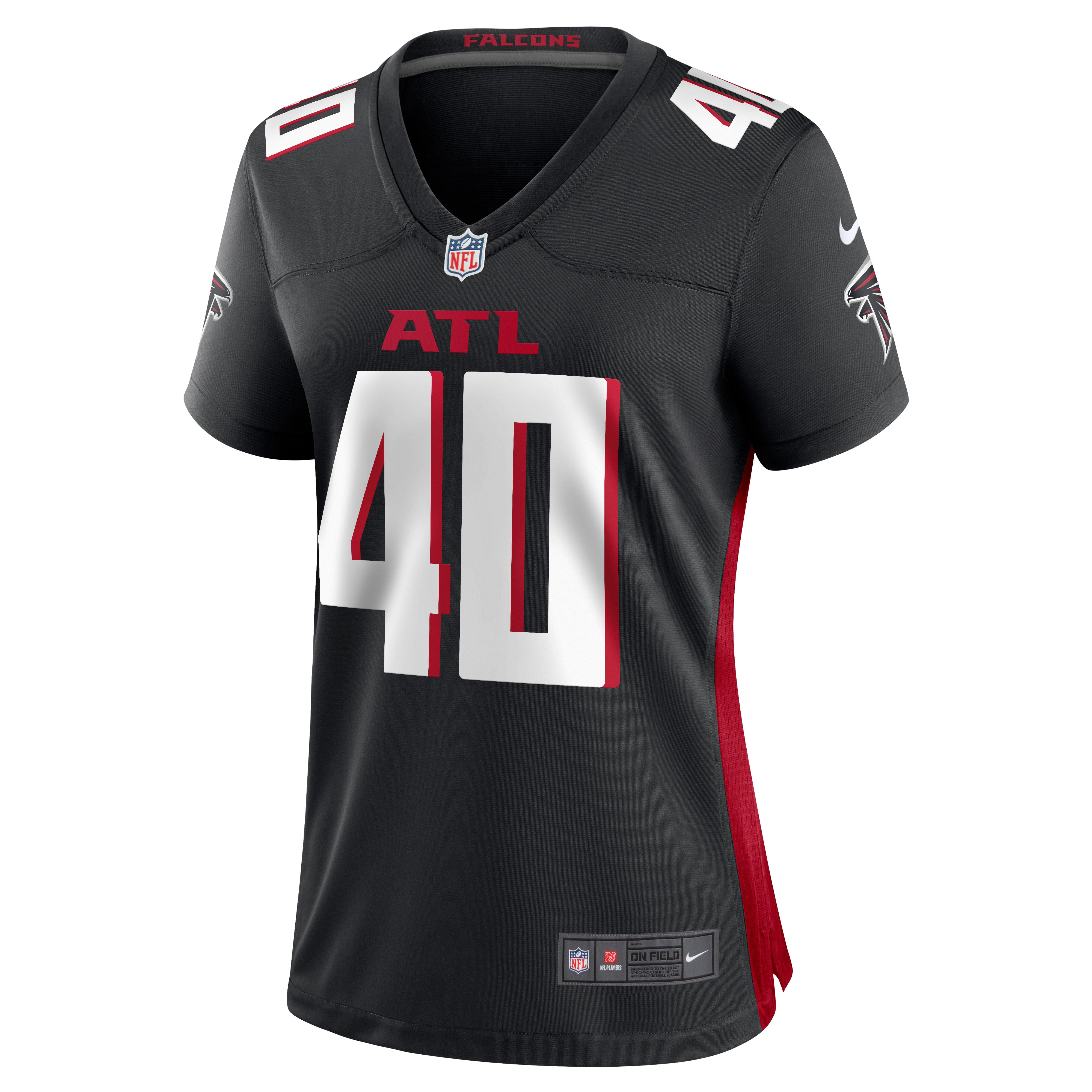 Keith Smith Atlanta Falcons Women's Game Jersey - Black