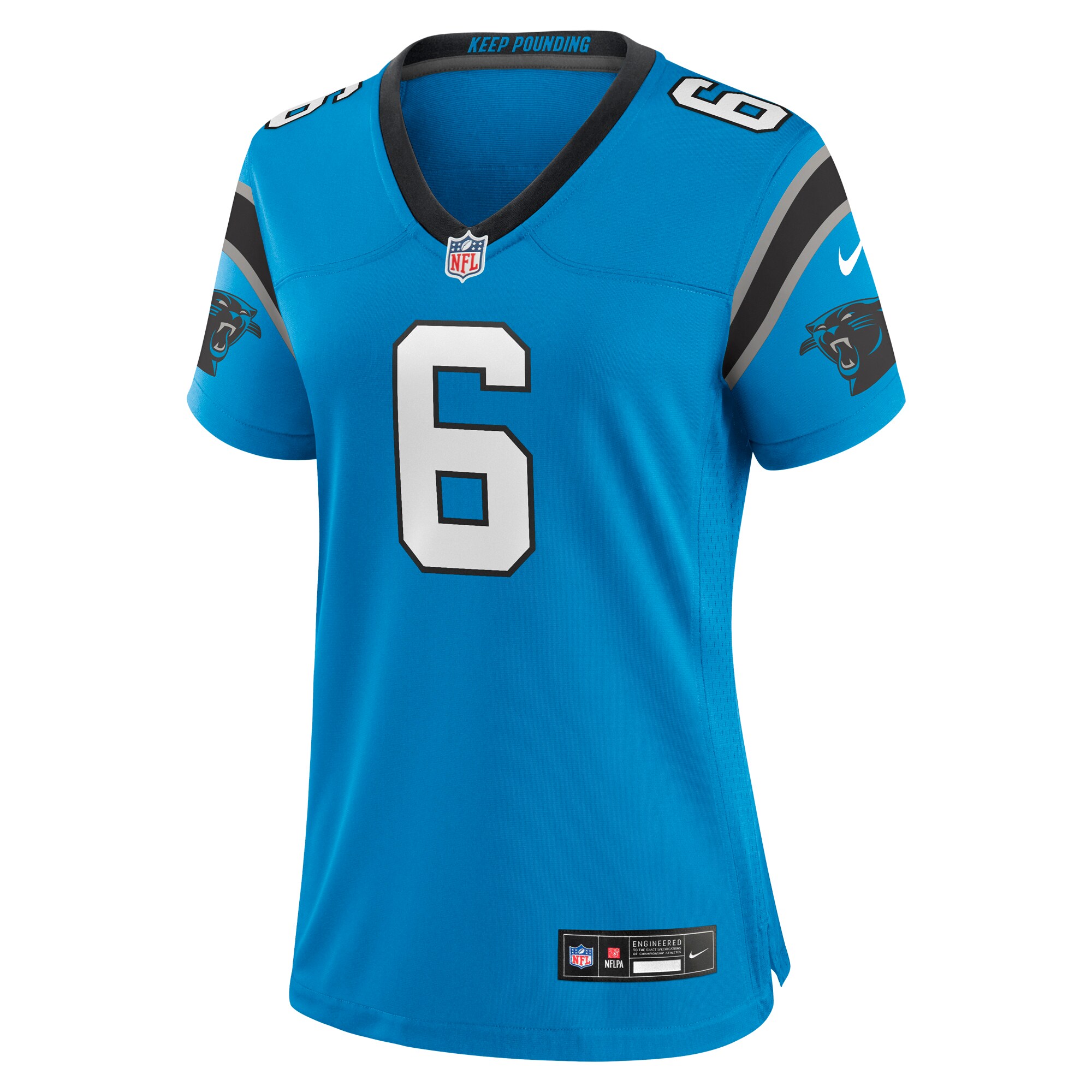 Miles Sanders Carolina Panthers Women's Team Game Jersey - Blue