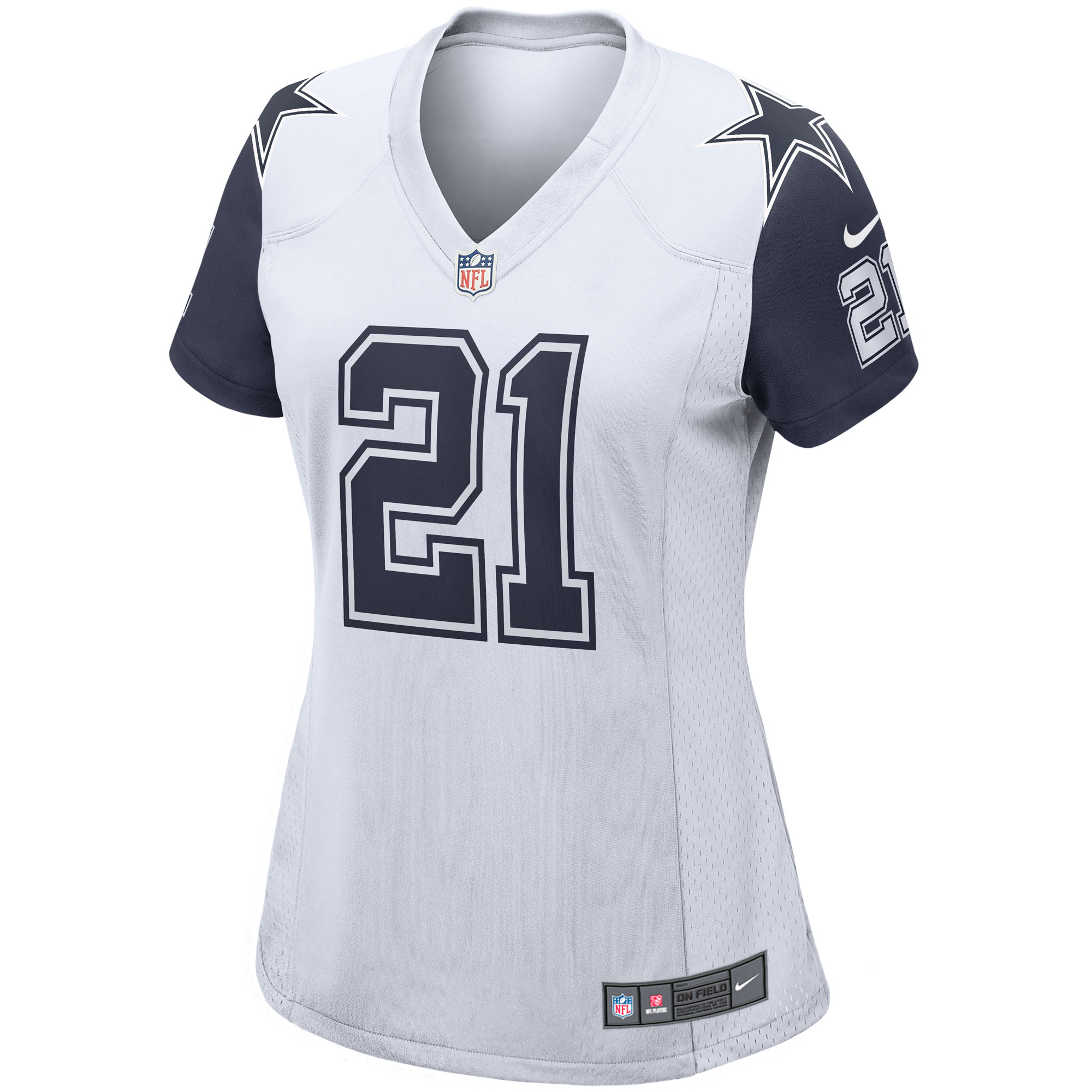 Ezekiel Elliott Dallas Cowboys Women's Alternate Game Jersey - White