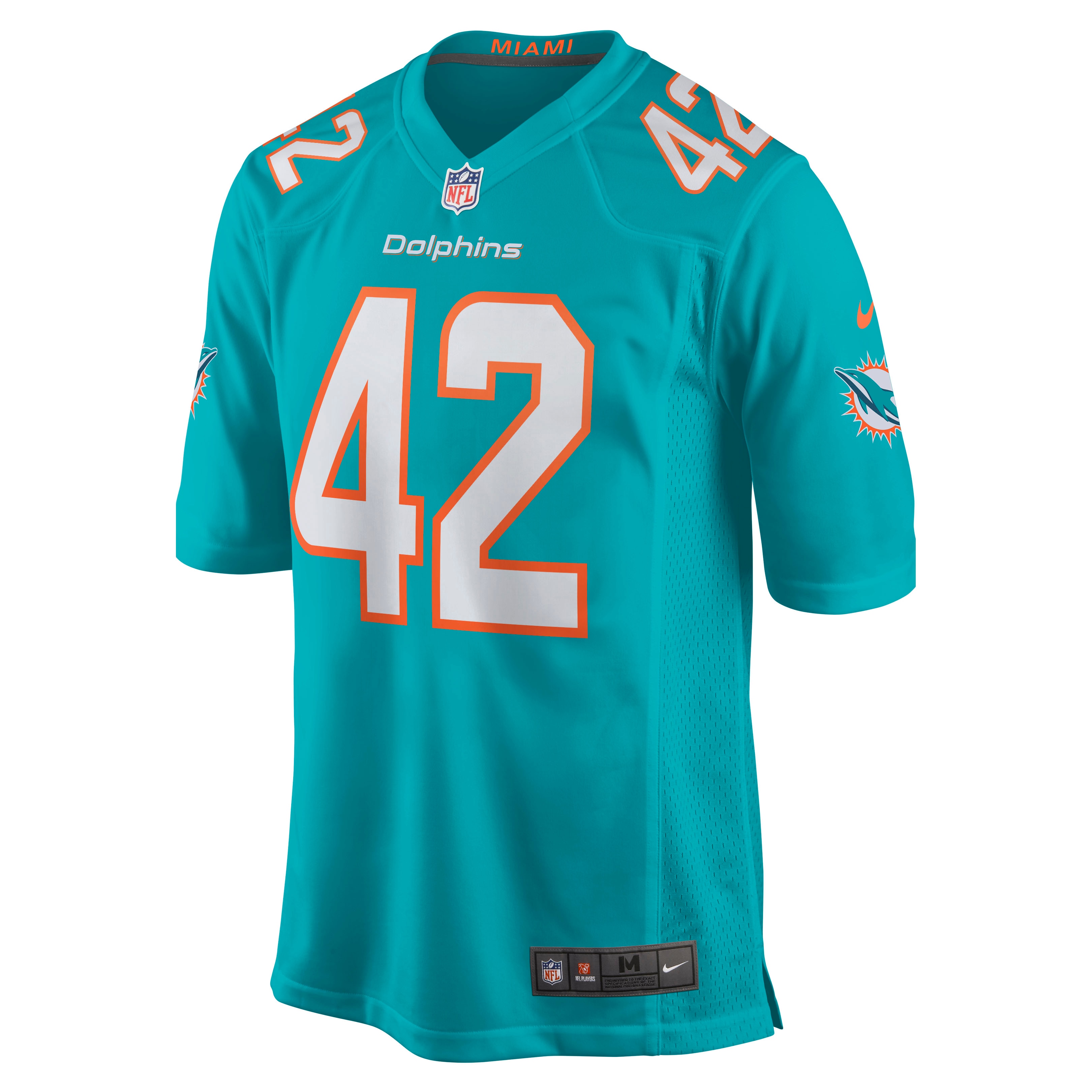 Clayton Fejedelem Miami DolphinsGame Jersey - Aqua