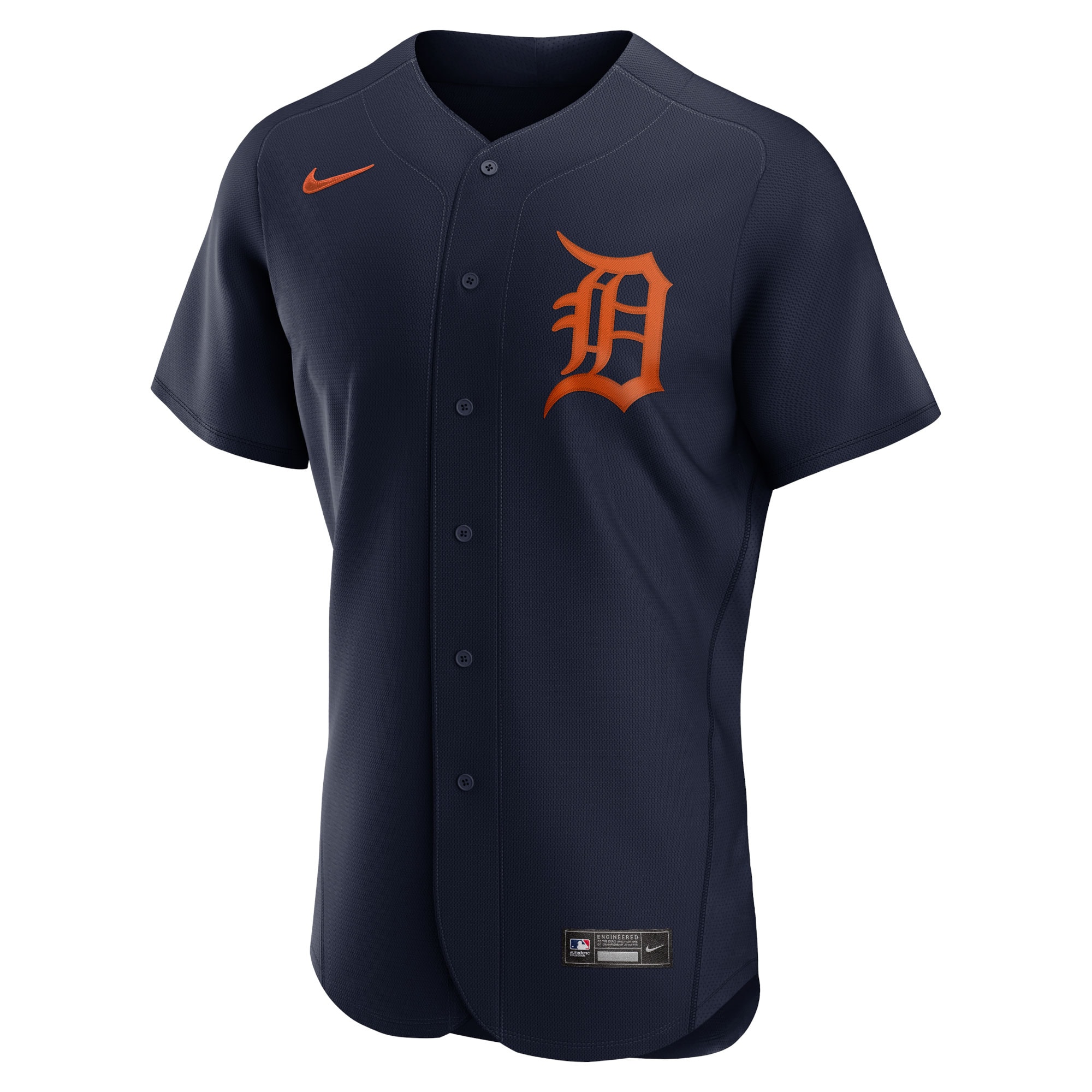 Detroit TigersAlternate Authentic Logo Team Jersey - Navy