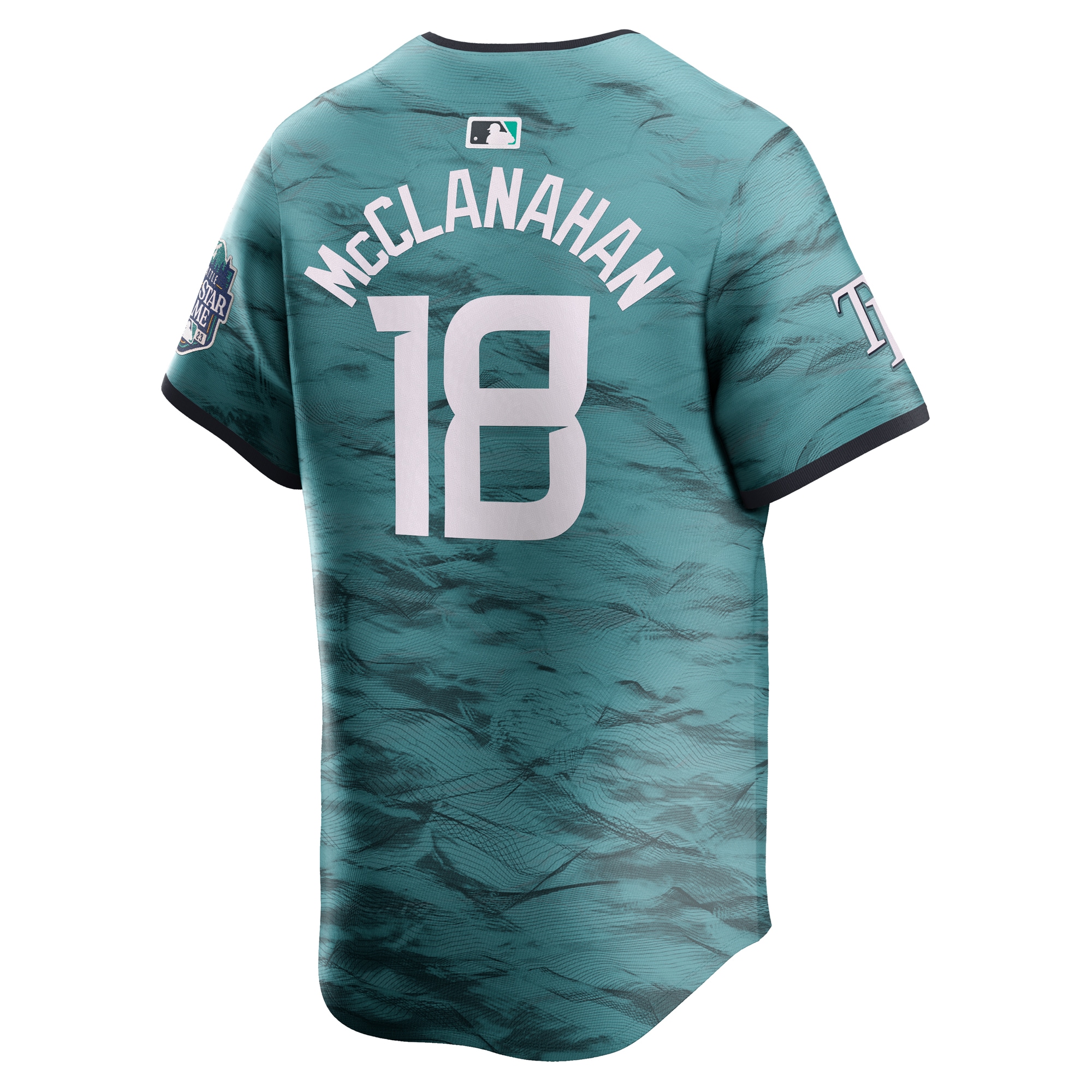 Shane McClanahan American League2023 MLB All-Star Game Limited Player Jersey - Teal