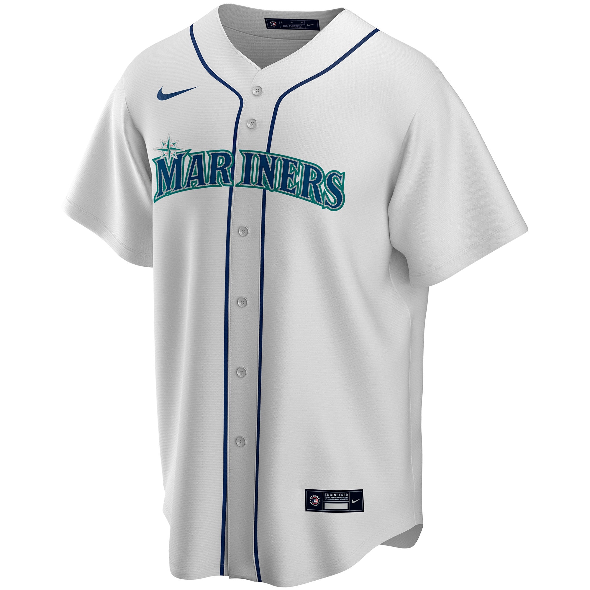 Seattle MarinersYouth Home Replica Custom Jersey - White