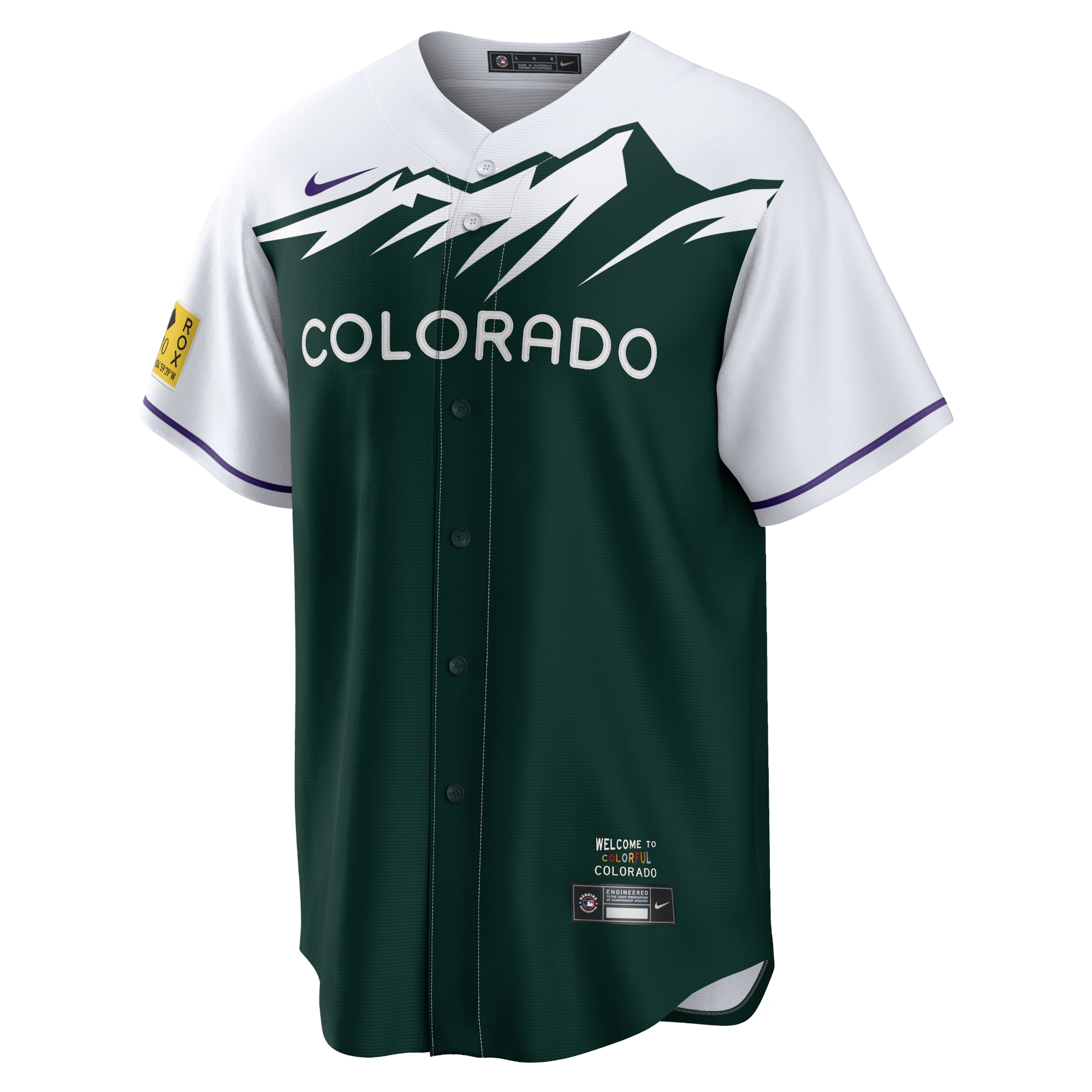 Kris Bryant Colorado RockiesCity Connect Replica Player Jersey - White/Forest Green