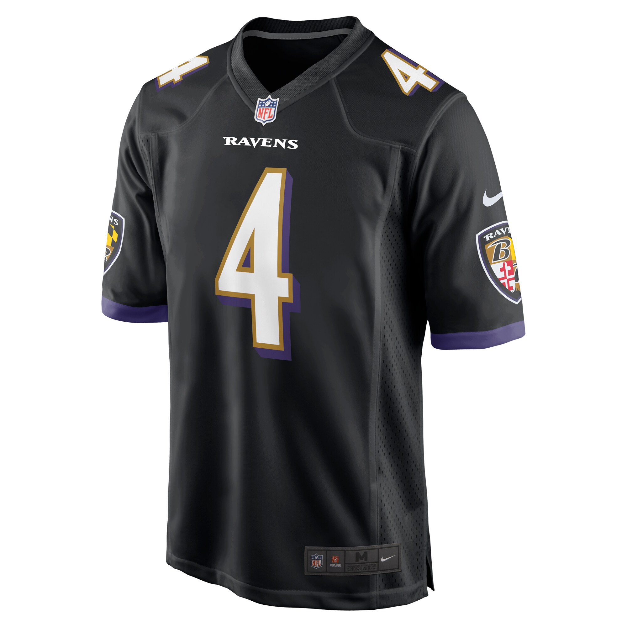 Zay Flowers Baltimore RavensTeam Game Jersey - Black