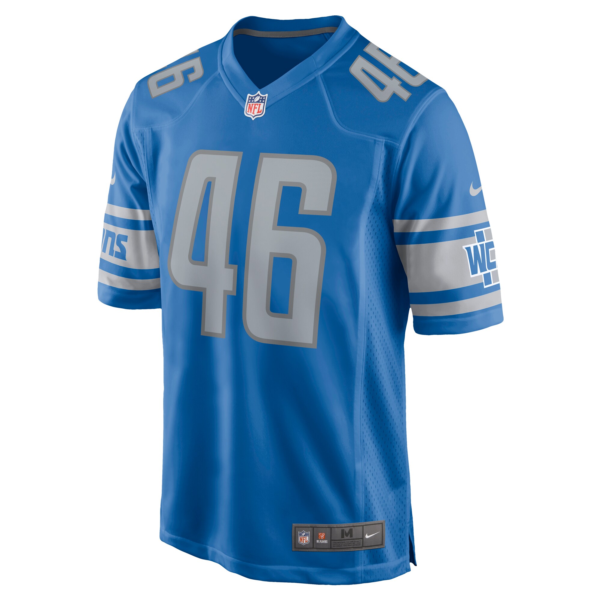 Jack Campbell Detroit Lions2023 NFL Draft First Round Pick Game Jersey - Blue