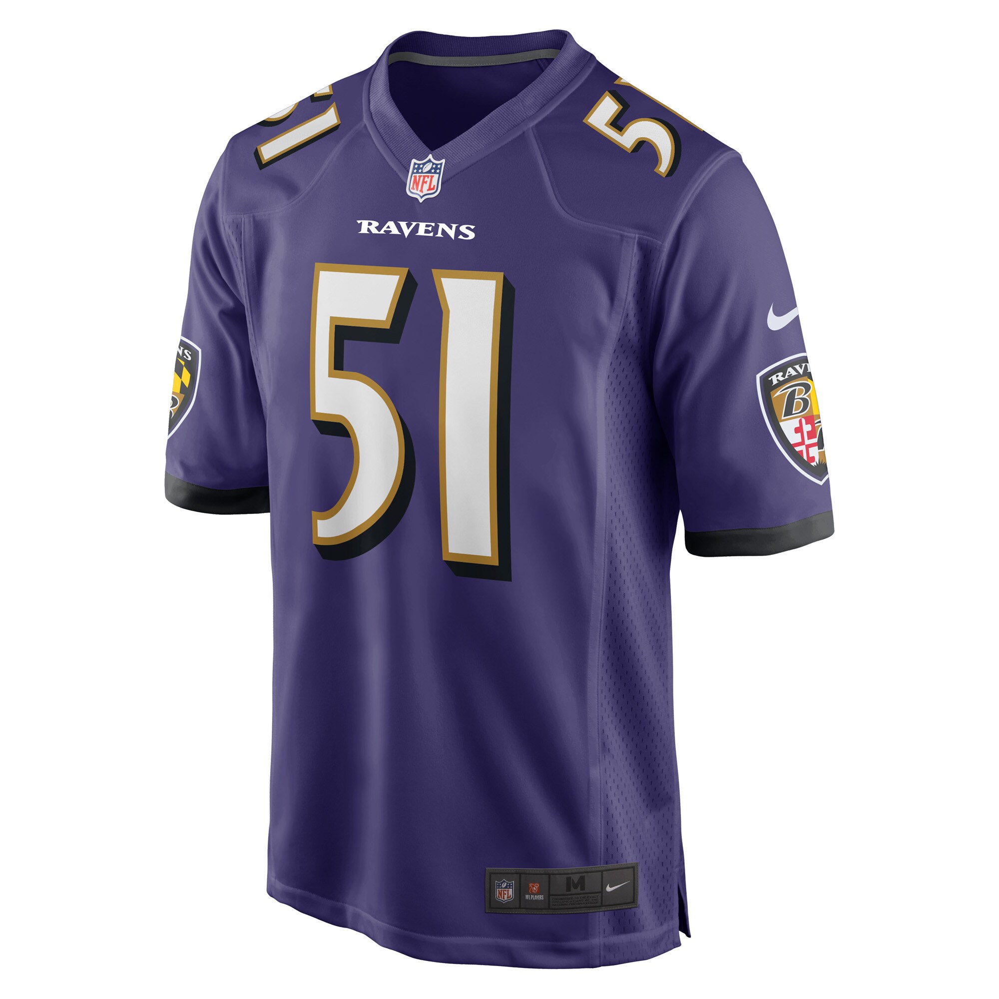 Josh Ross Baltimore RavensGame Player Jersey - Purple