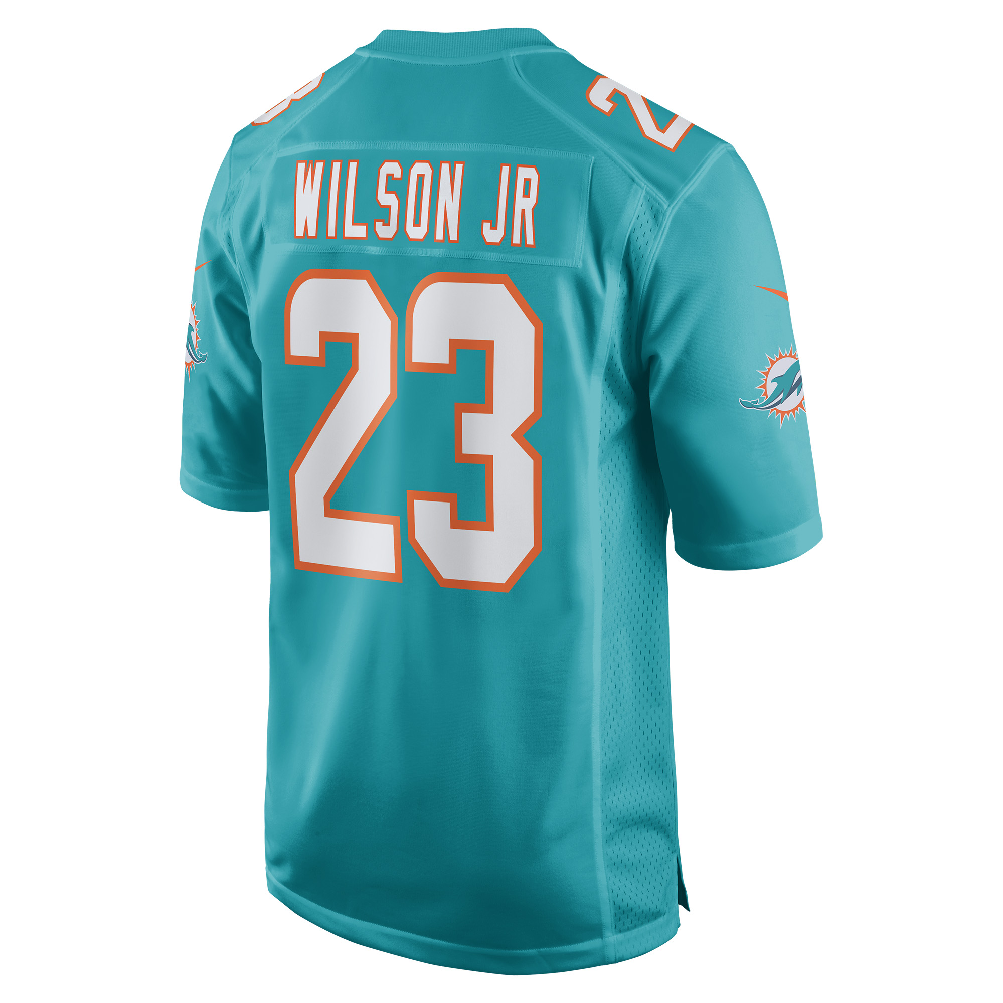 Jeff Wilson Jr. Miami DolphinsGame Player Jersey - Aqua
