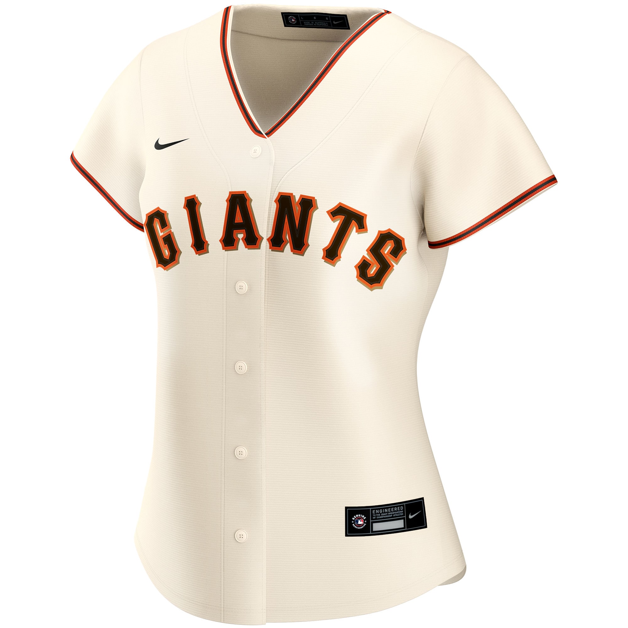San Francisco Giants Women's Home Replica Custom Jersey - Cream
