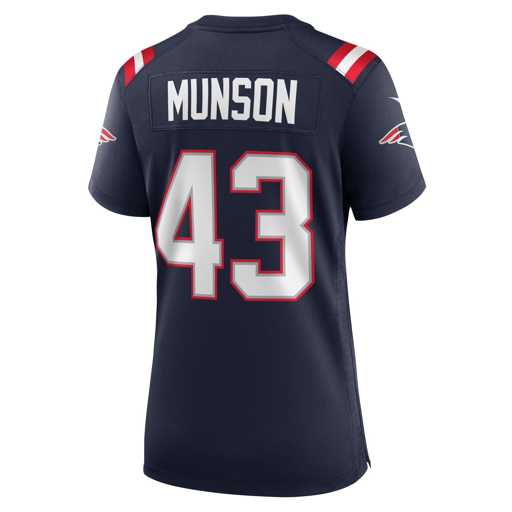 Calvin Munson New England Patriots Women's Home Game Player Jersey - Navy